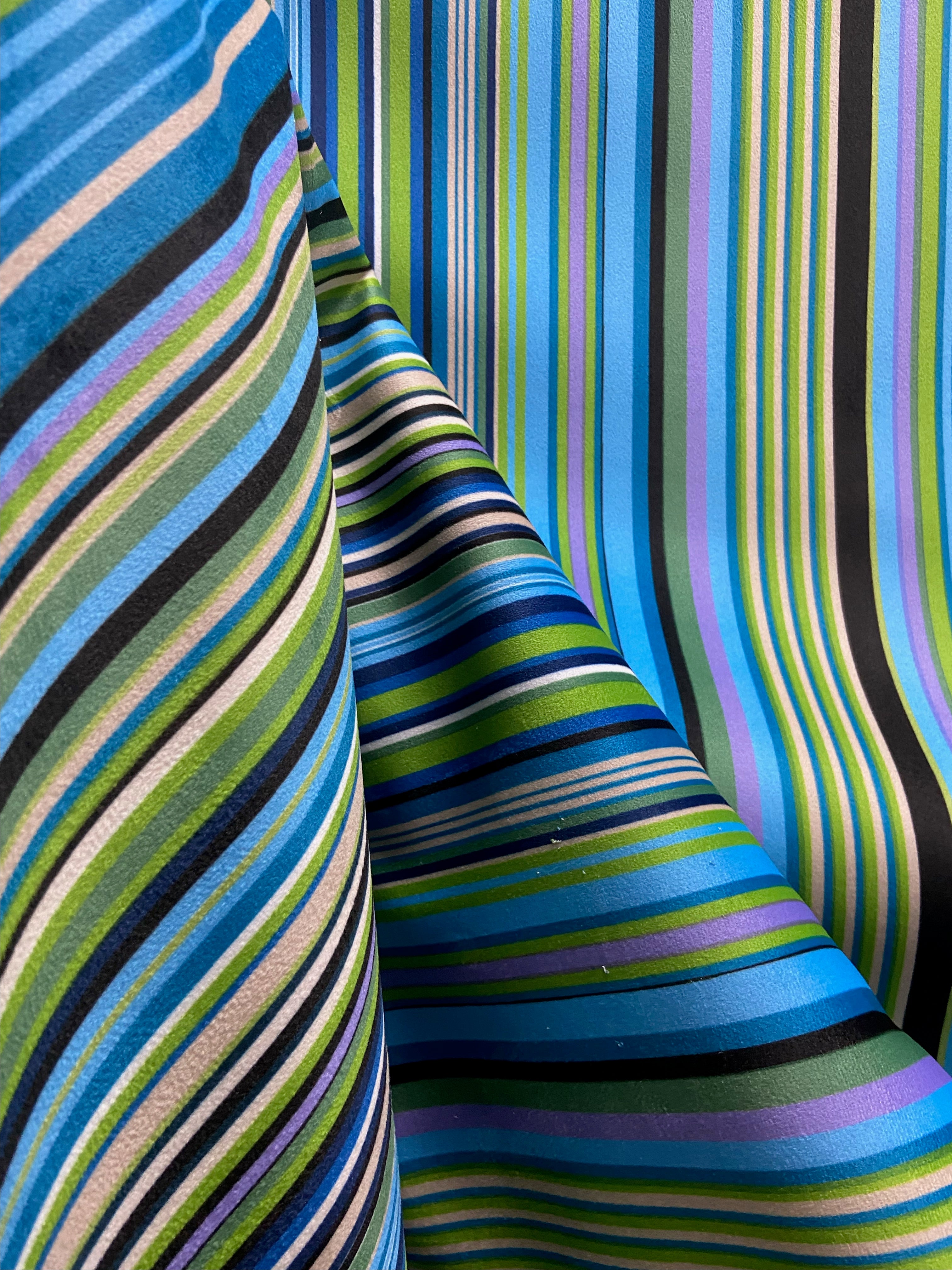 Velvet in Striped Upholstery & Cushions