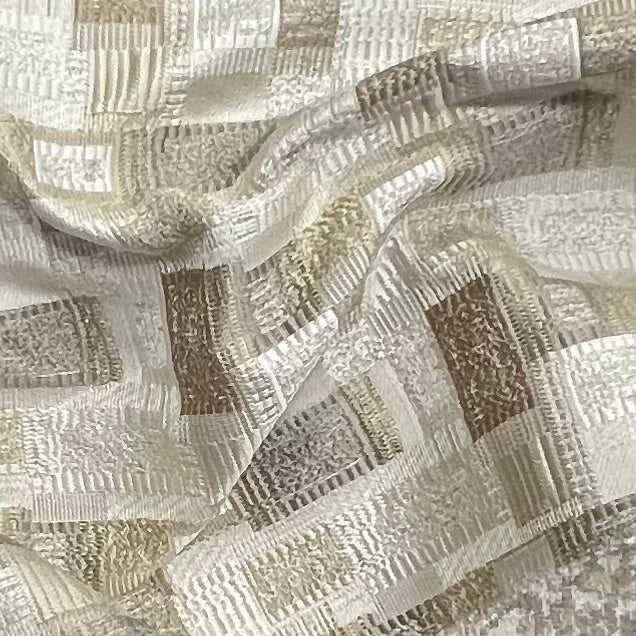 Jacquard Brocade in Abstract Rug – Ideal for Upholstery (Antique Charm)