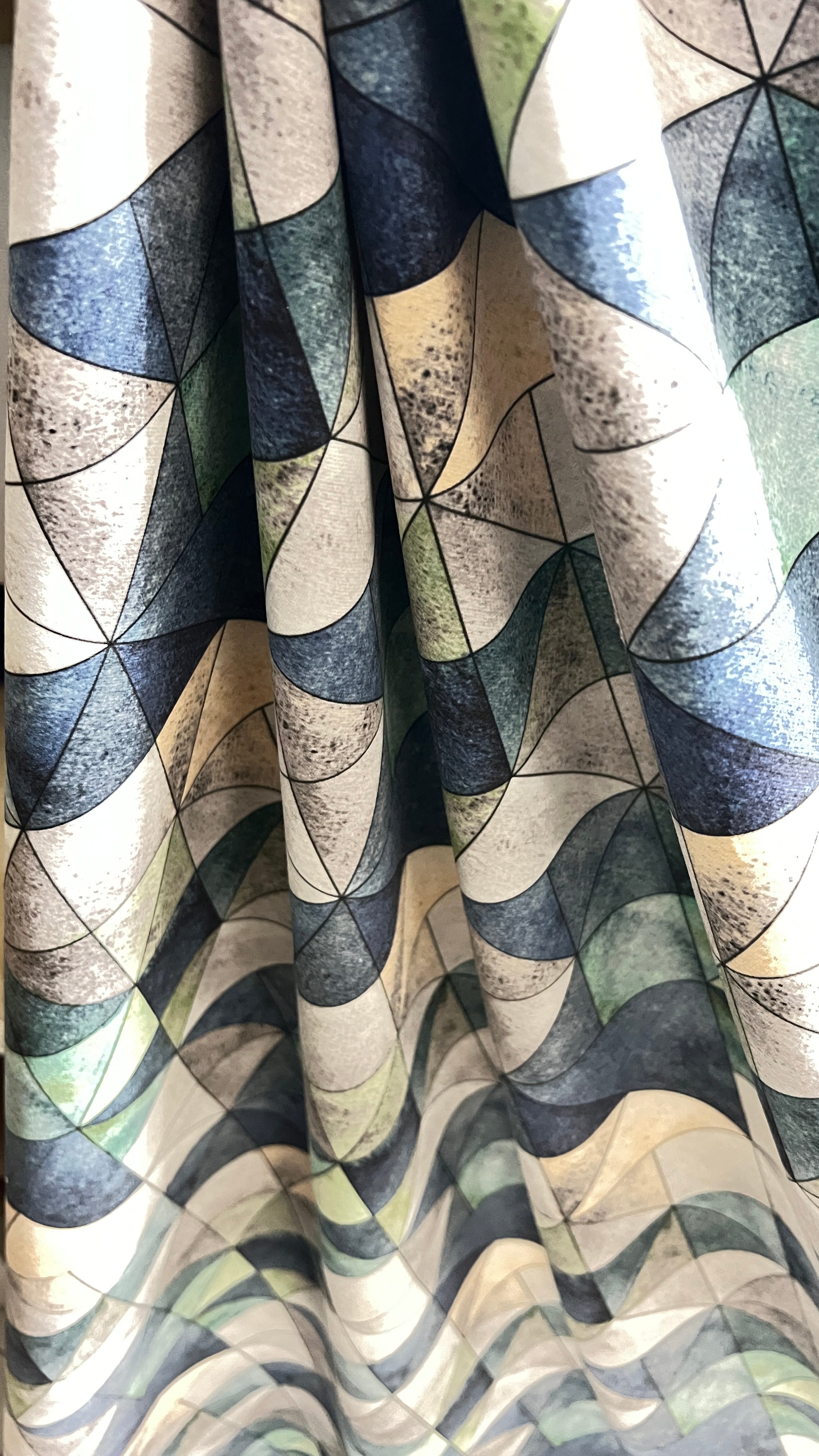 Velvet in Geometric Upholstery