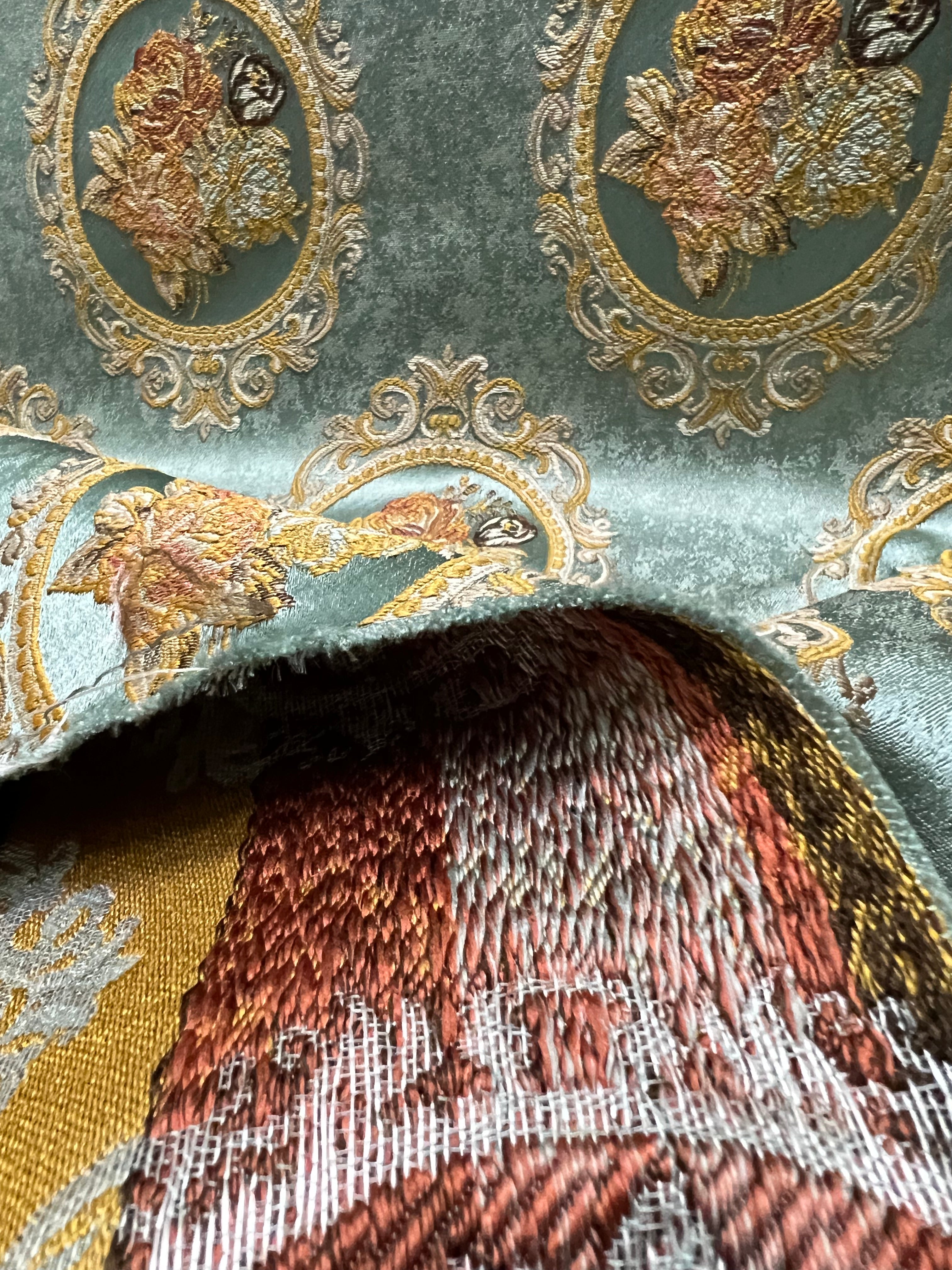 Jacquard in Victorian Mirror Floral - Dining Chairs (Heritage Bloom)