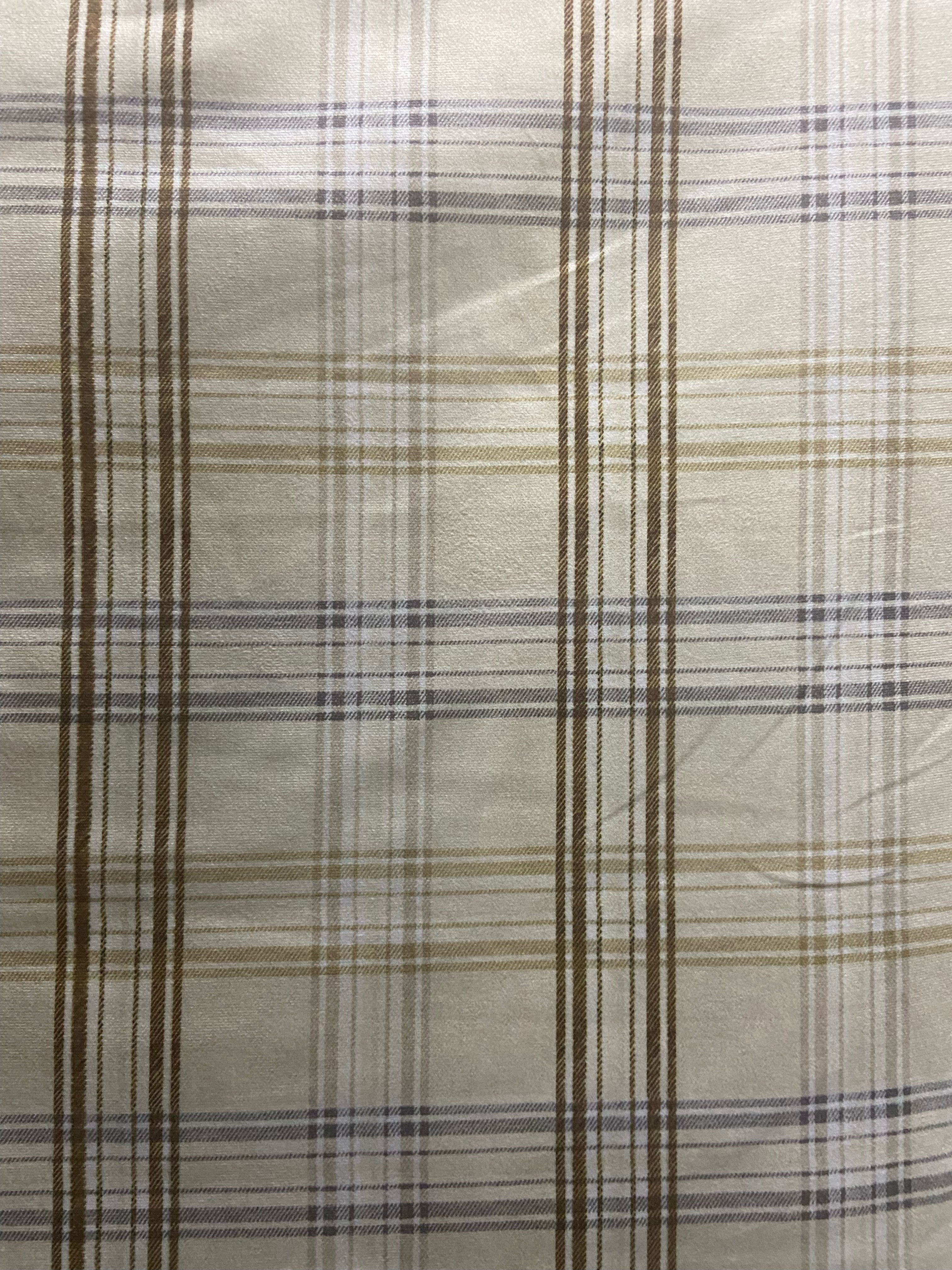 Velvet in Tartan Plaid  Upholstery & Sofa