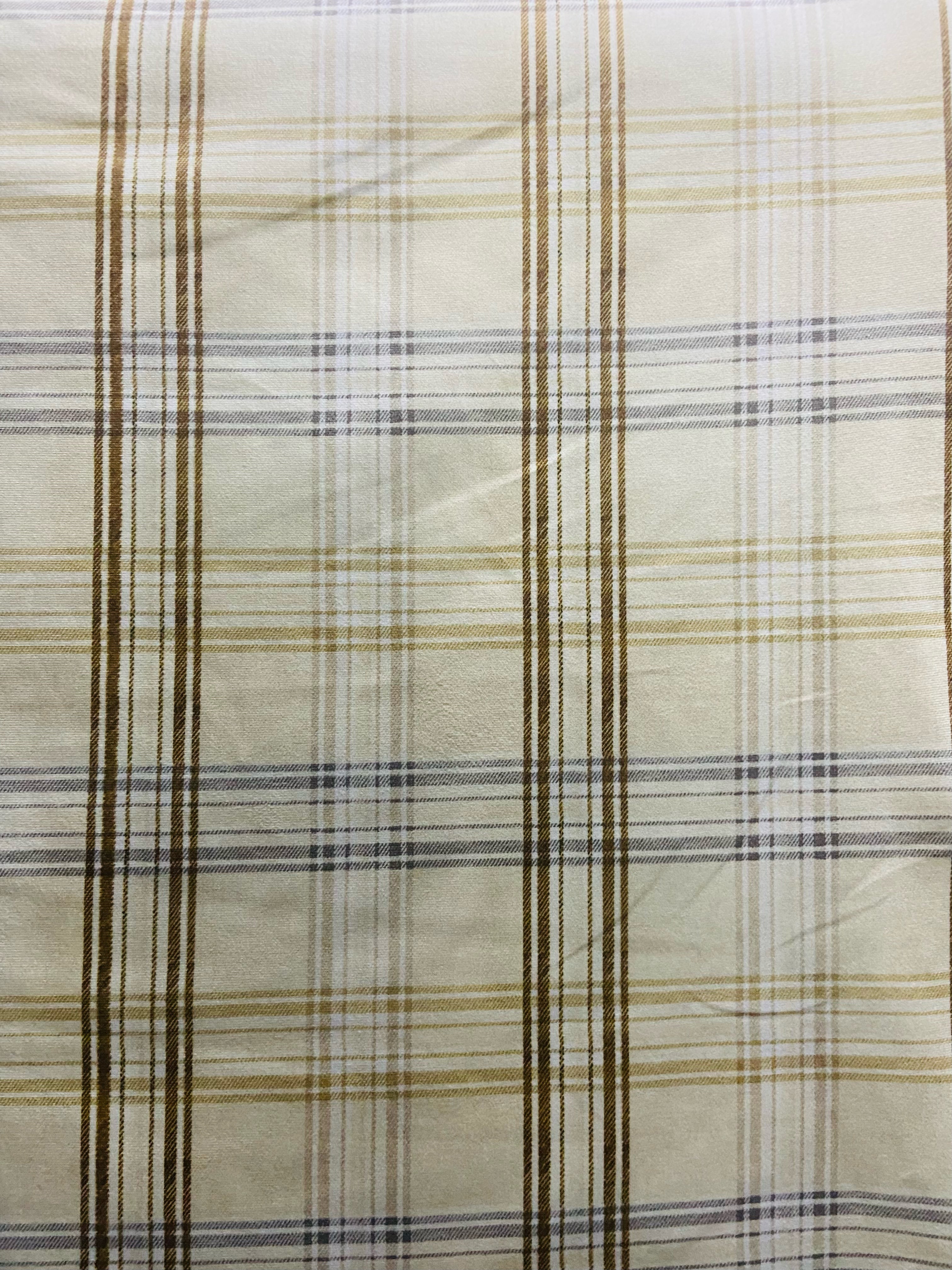 Velvet in Tartan Plaid  Upholstery & Sofa
