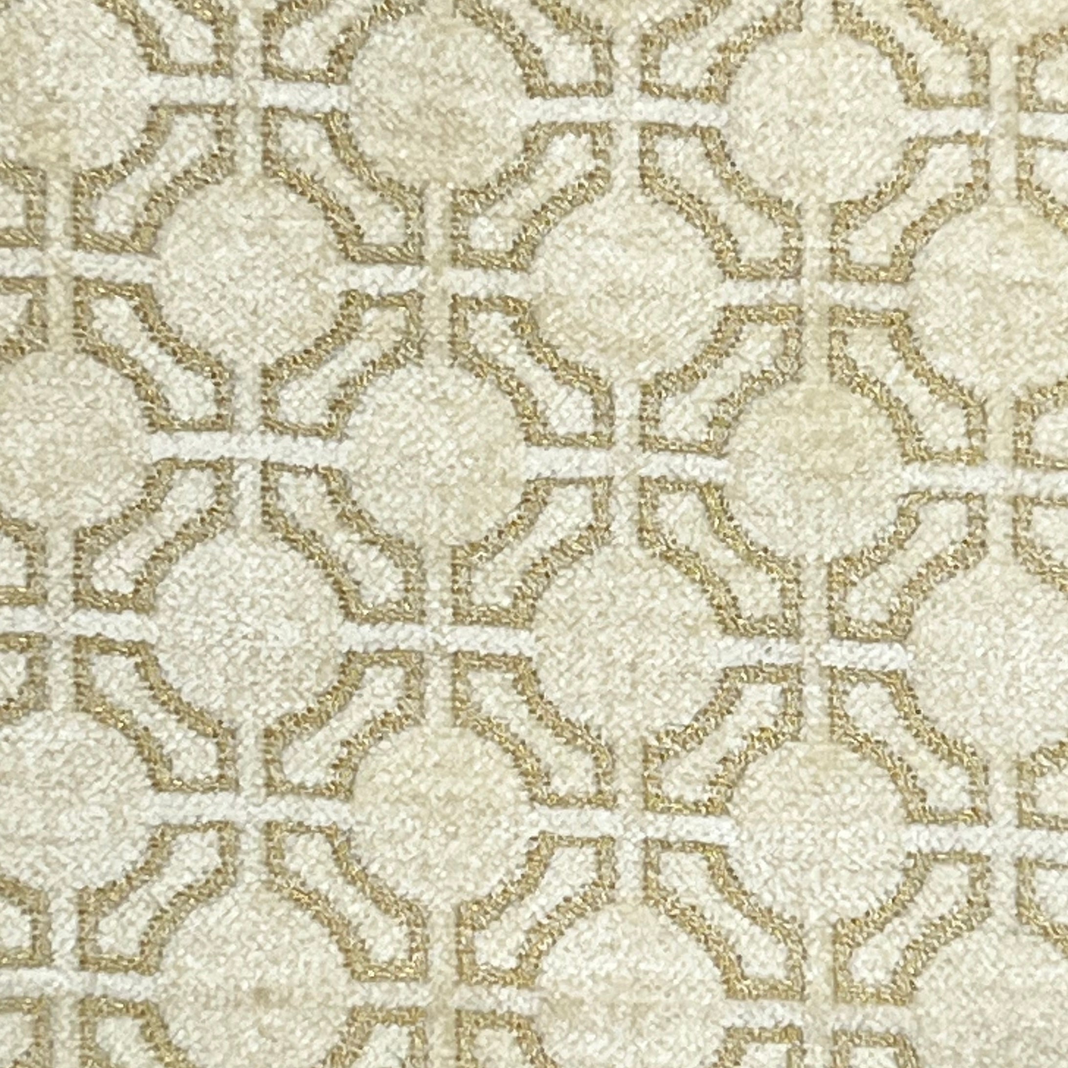 Chenille Jacquard in Vintage Abstract Geometric – Perfect for Upholstery (Heritage Grid)