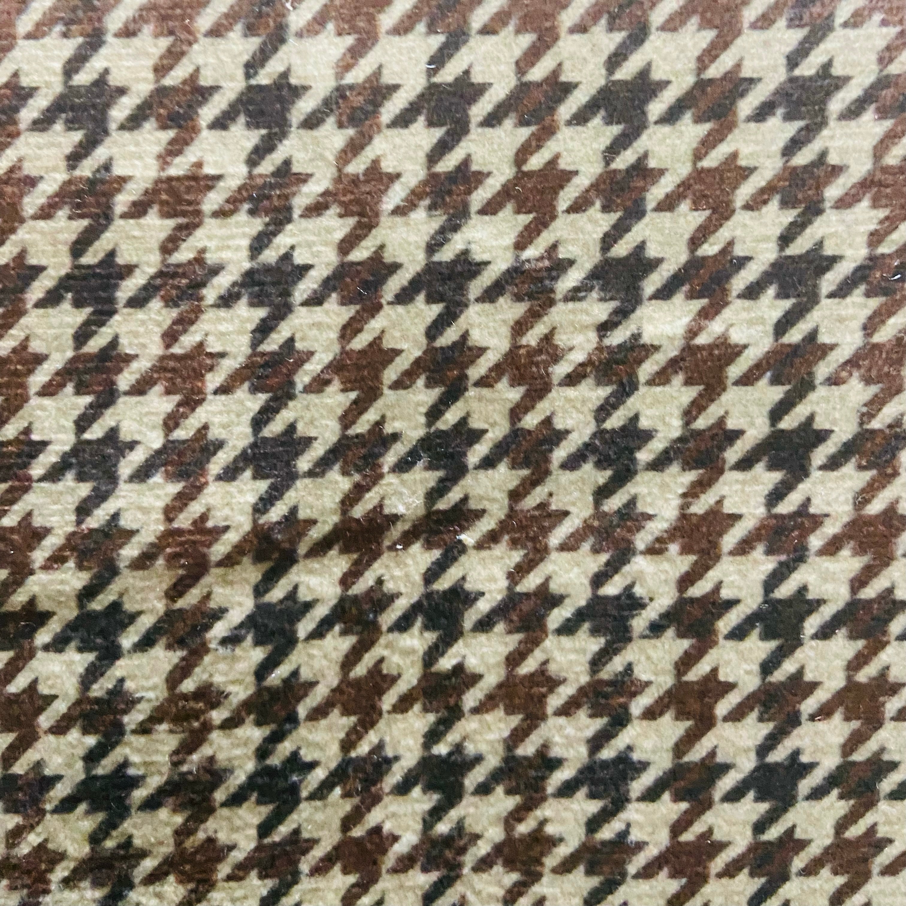 Velvet in Houndstooth Upholstery