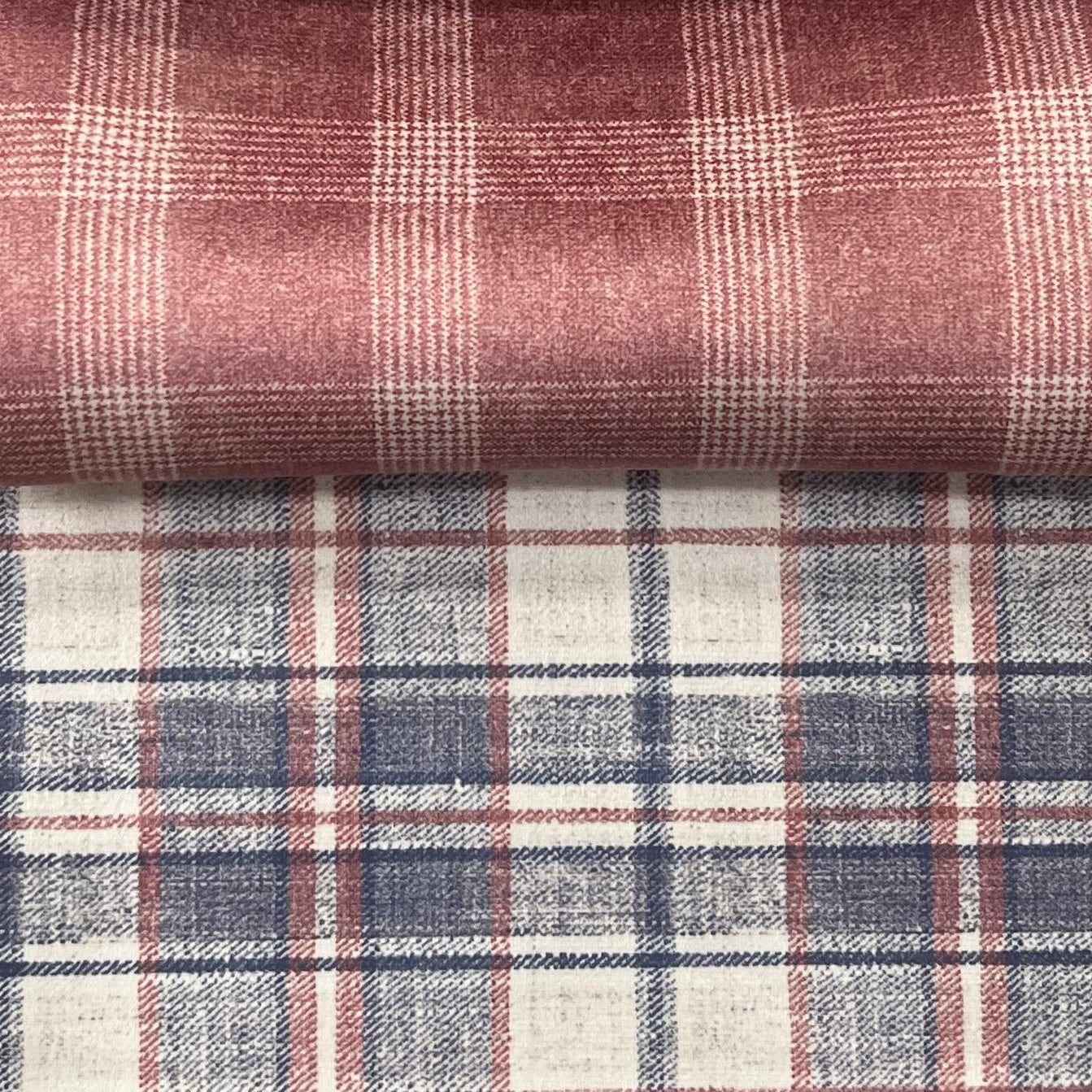 Velvet in Tartan Upholstery