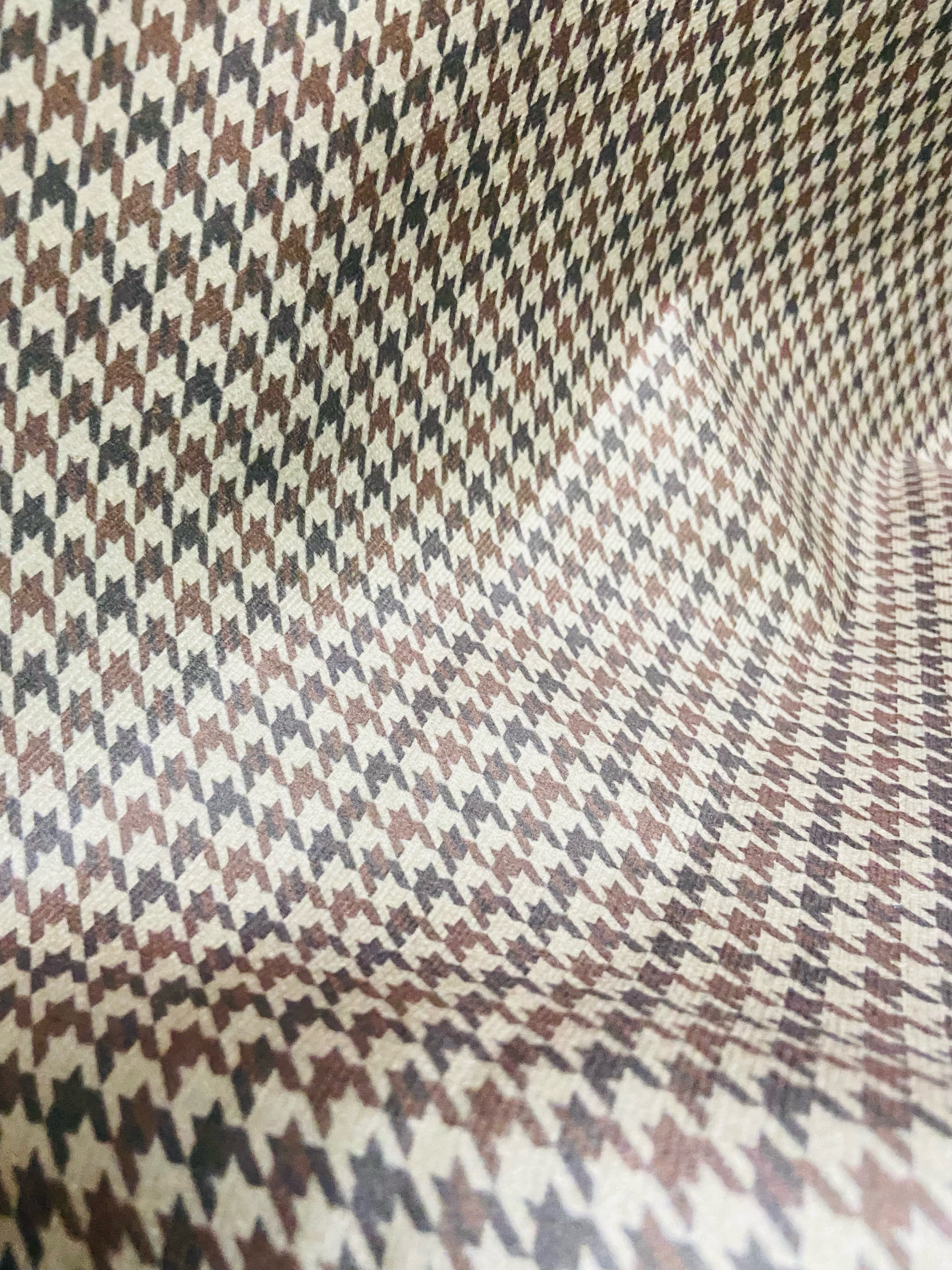 Velvet in Houndstooth Upholstery