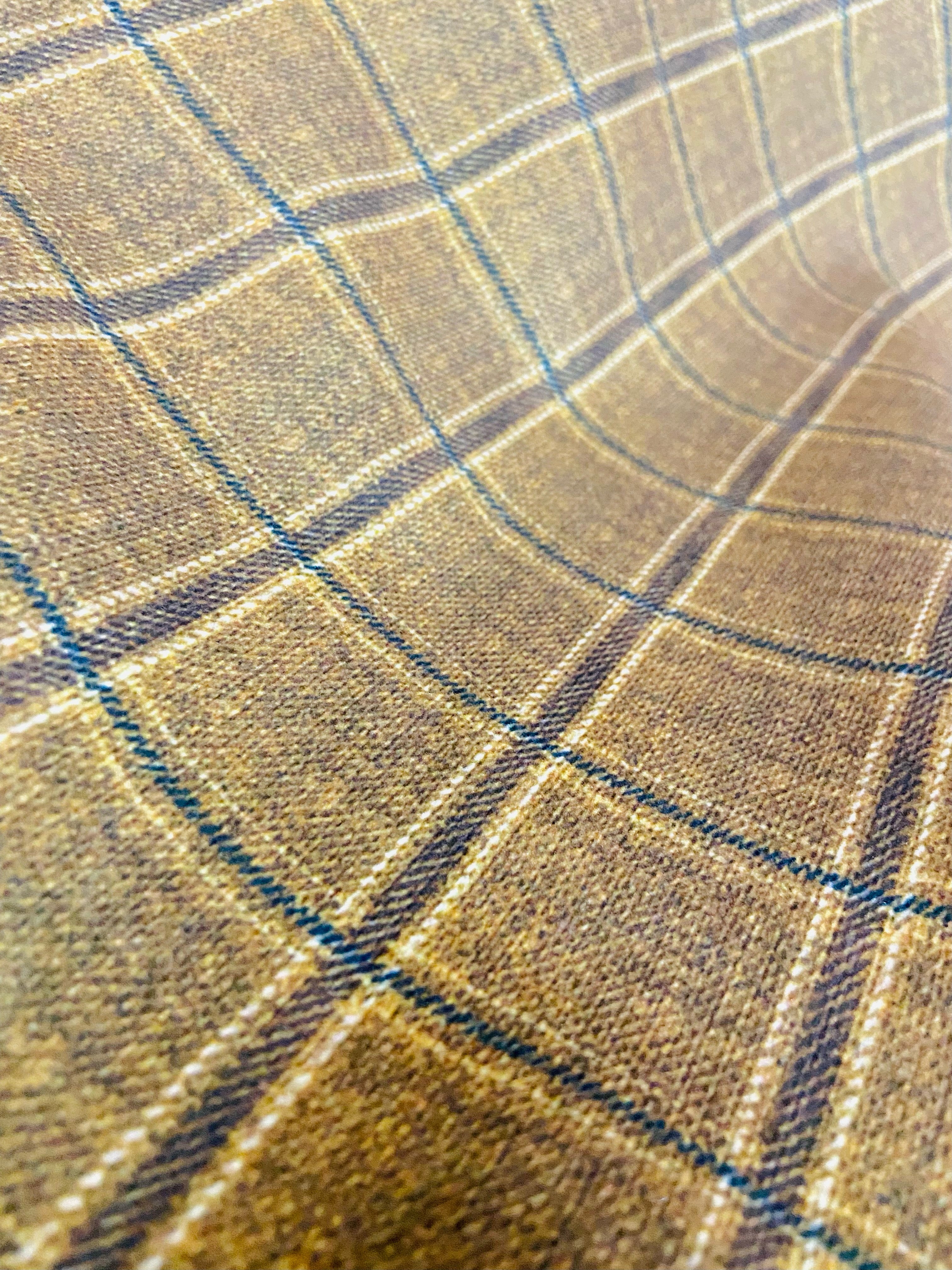 Velvet in Tattersall Plaid  Sofa Upholstery & Cushions