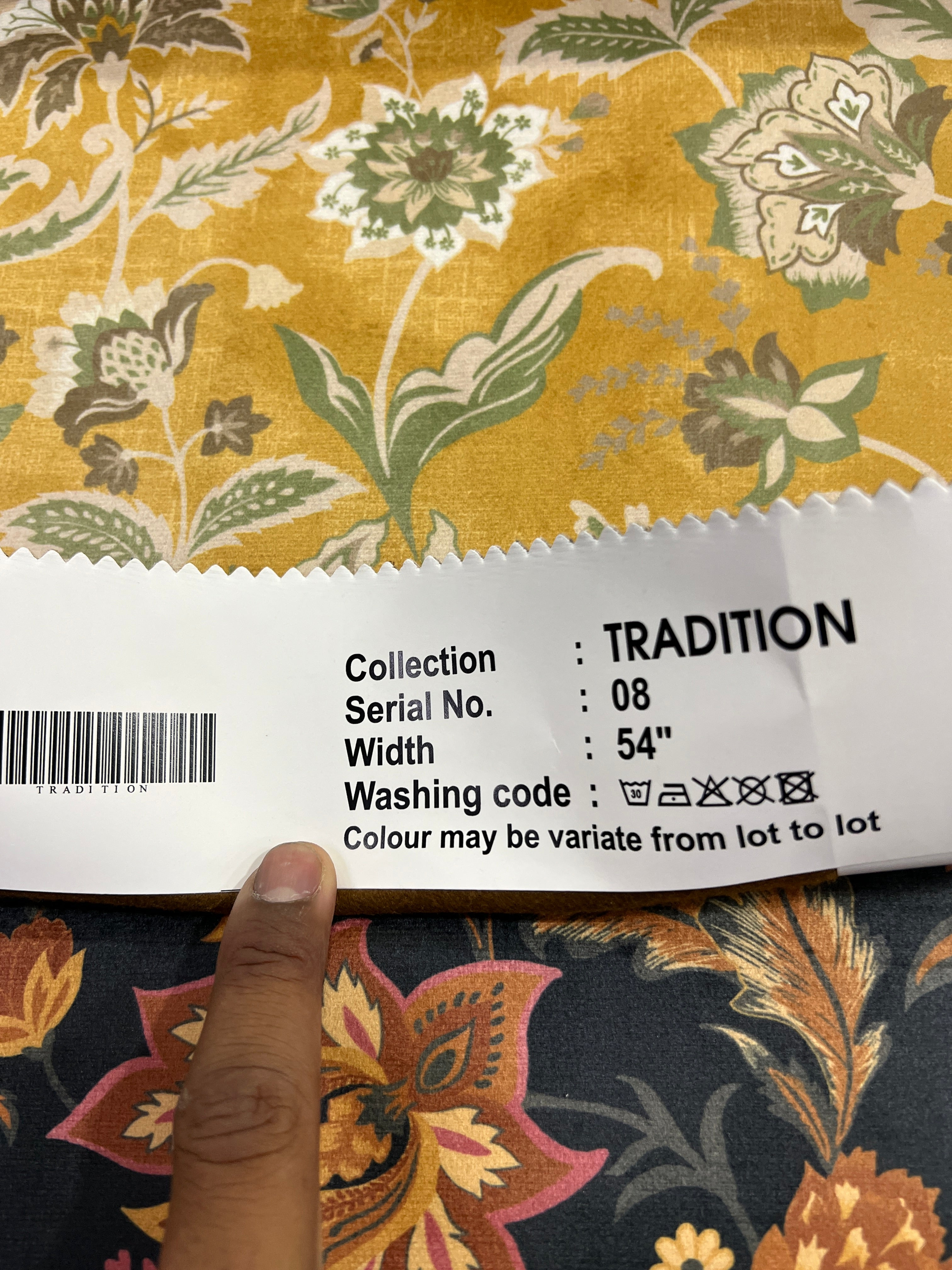 Velvet in Vintage Floral -  Window Treatments (Royal Garden)