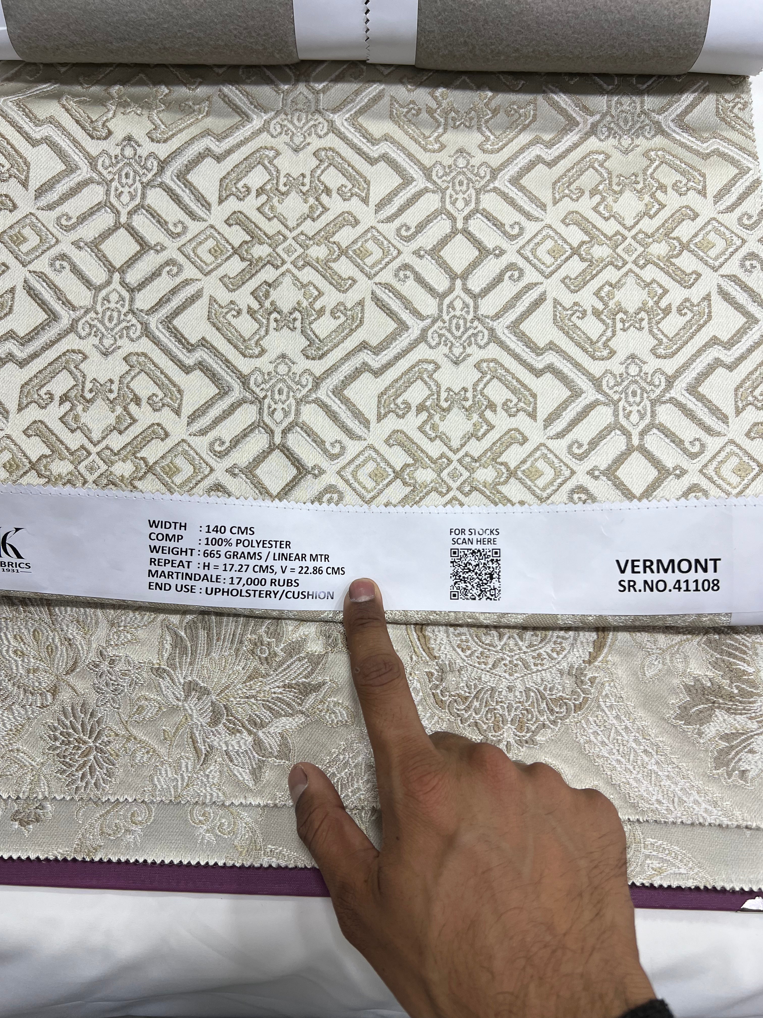 Jacquard Brocade in Roman Mosaic  – Ideal for Dining Chairs & Drapery (Antique Luxe)