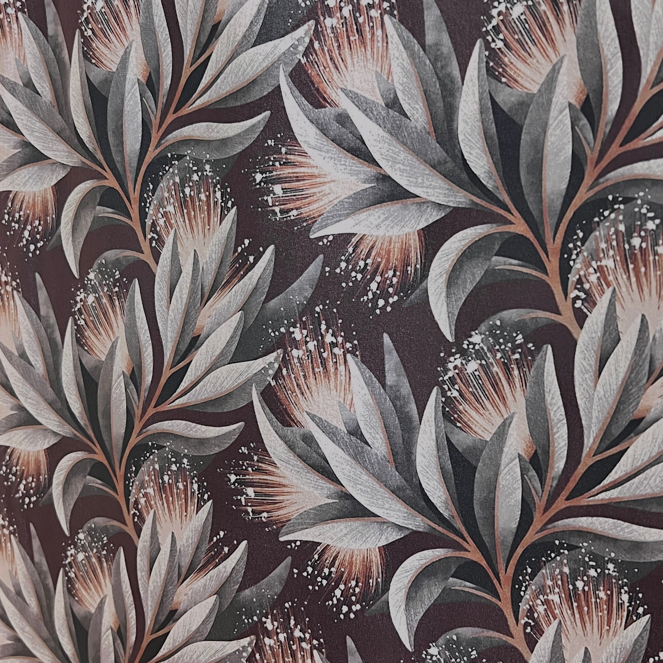 Velvet in Floral – Ideal for Sofa Upholstery & Cushion Covers (Elegant Bloom)