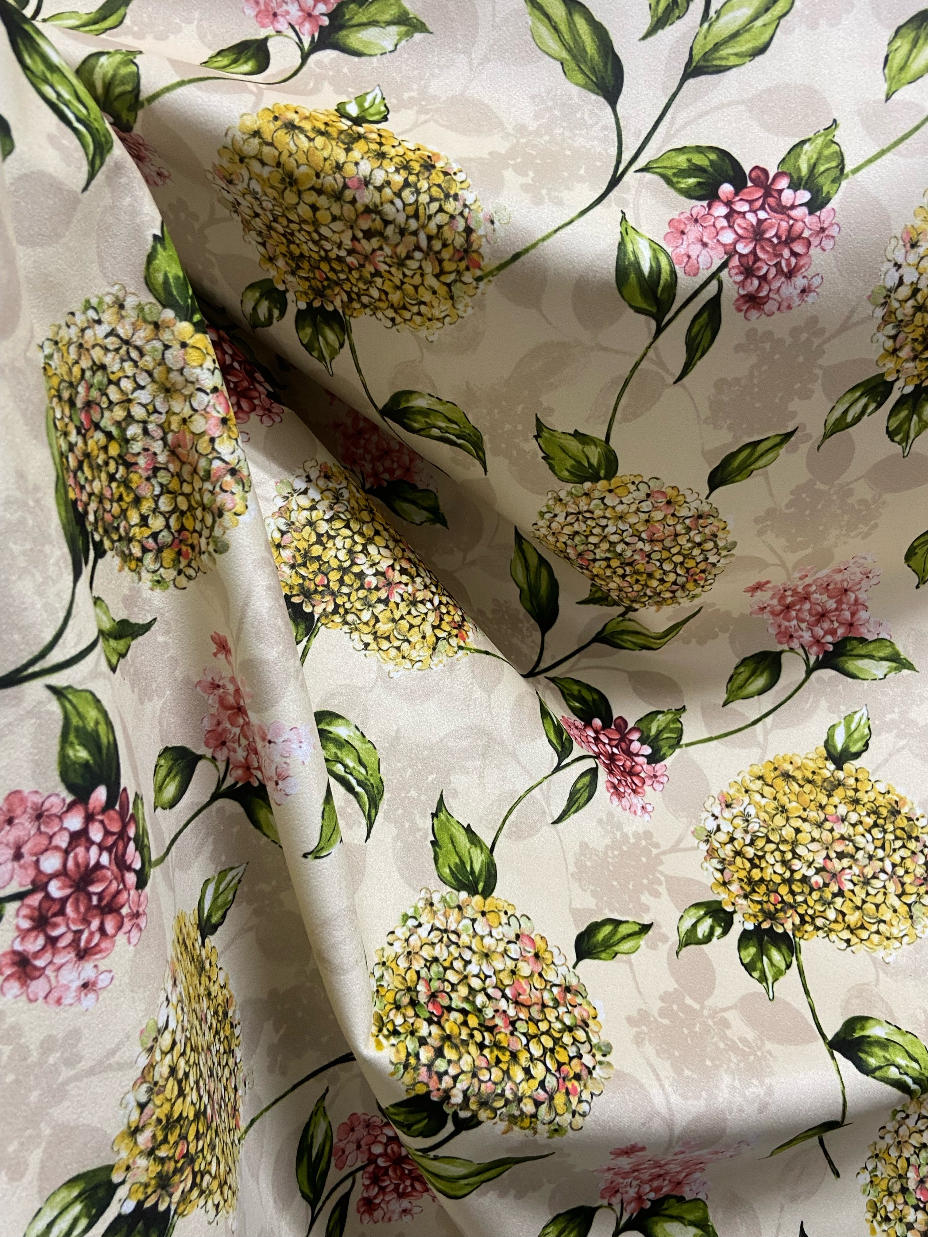 Velvet in Floral Upholstery & Curtains