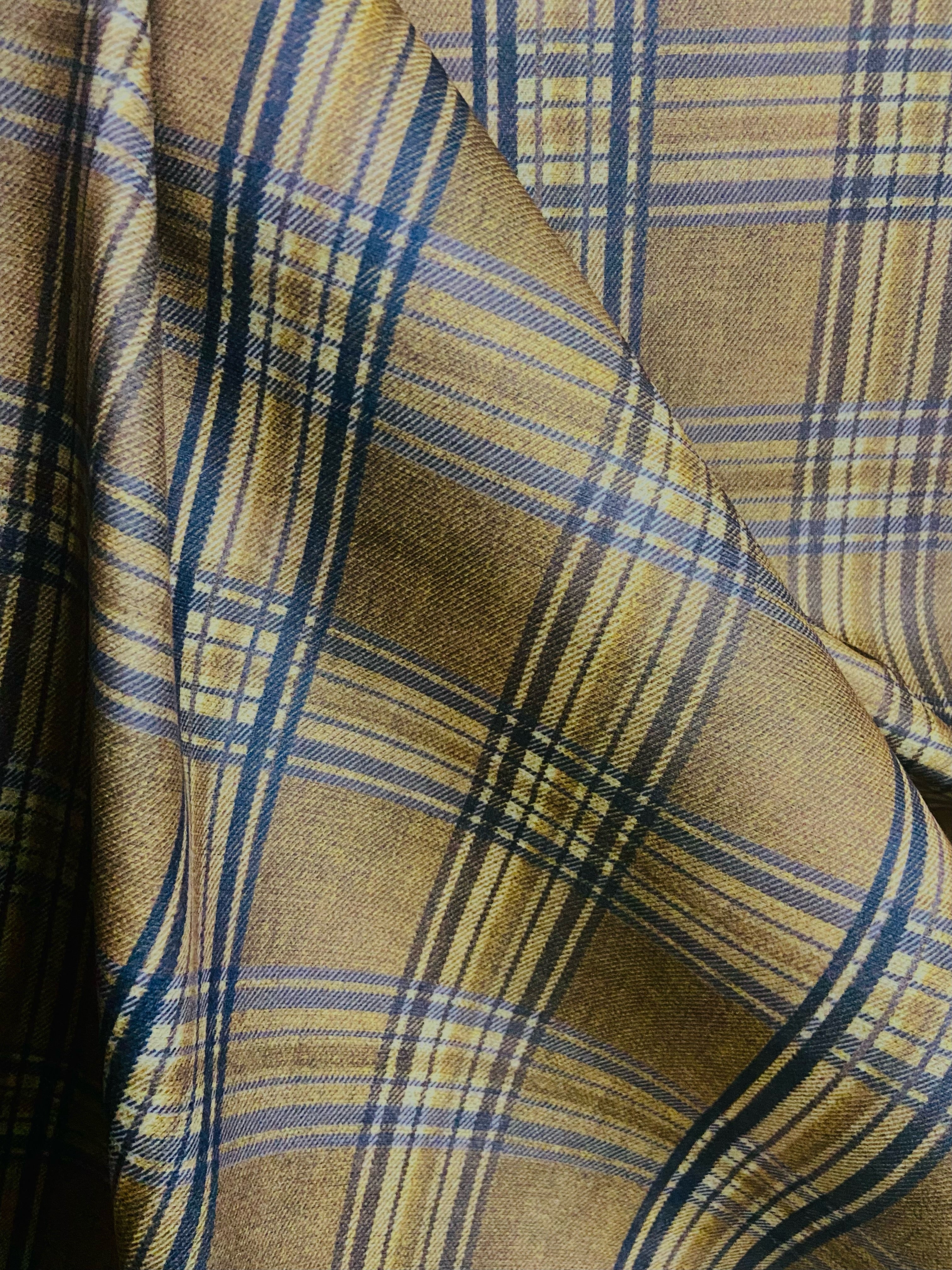 Velvet in Tartan Plaid  Upholstery & Sofa