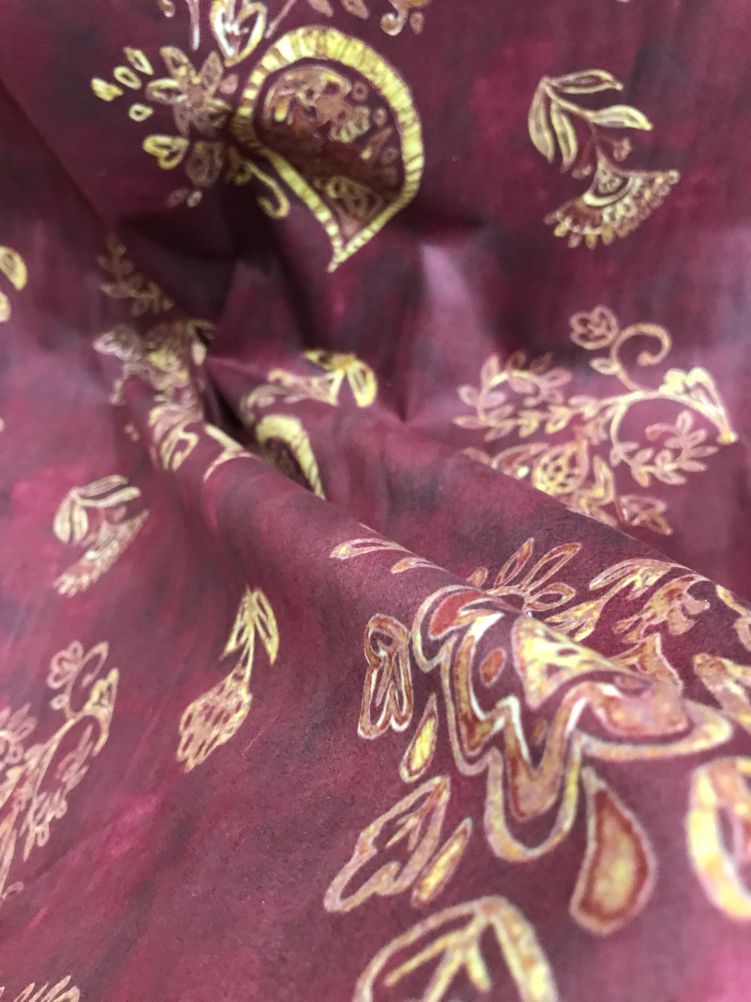 Velvet in Paisley Curtains, Chair Covers & Table Runners