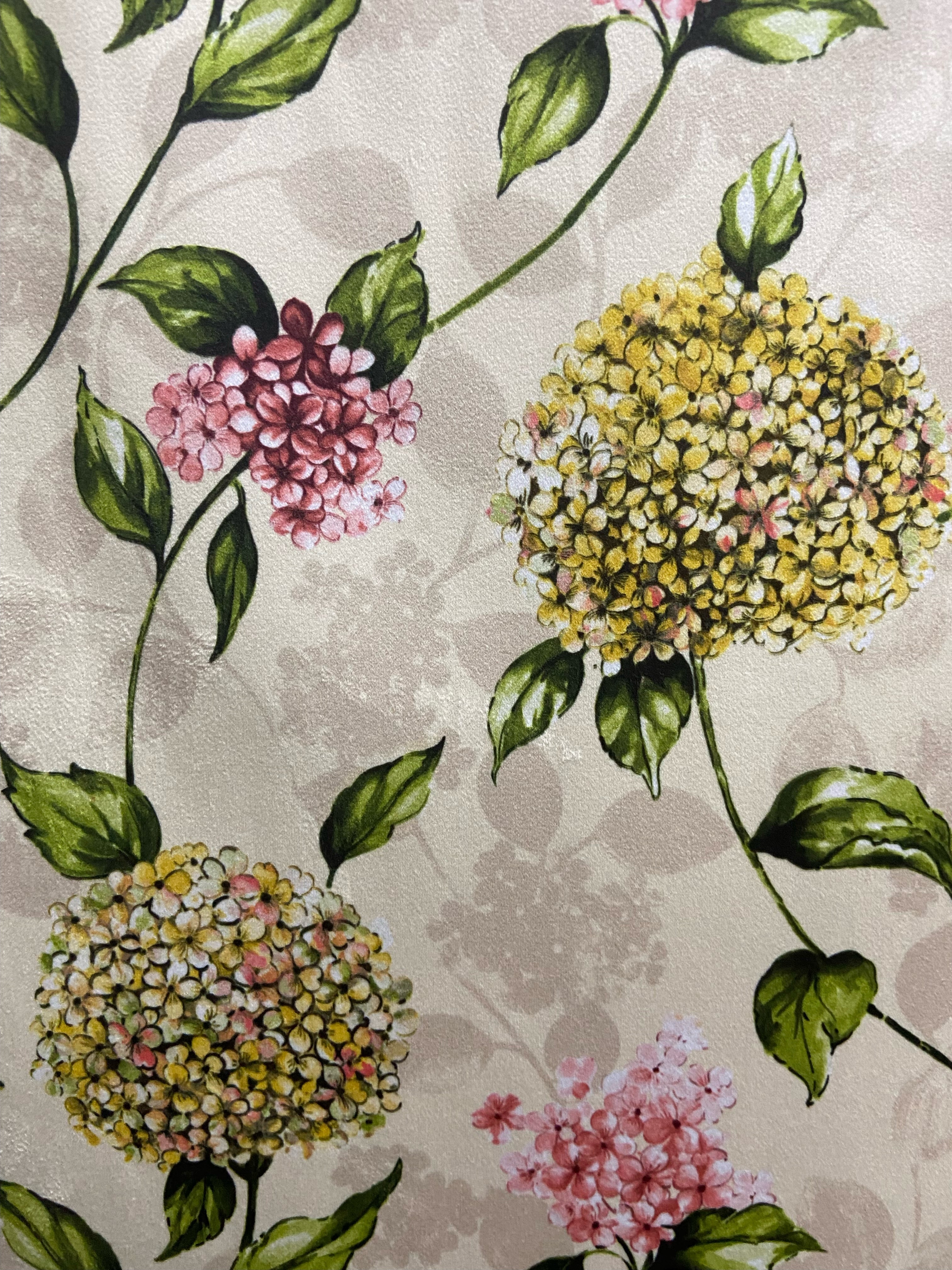 Velvet in Floral Upholstery & Curtains