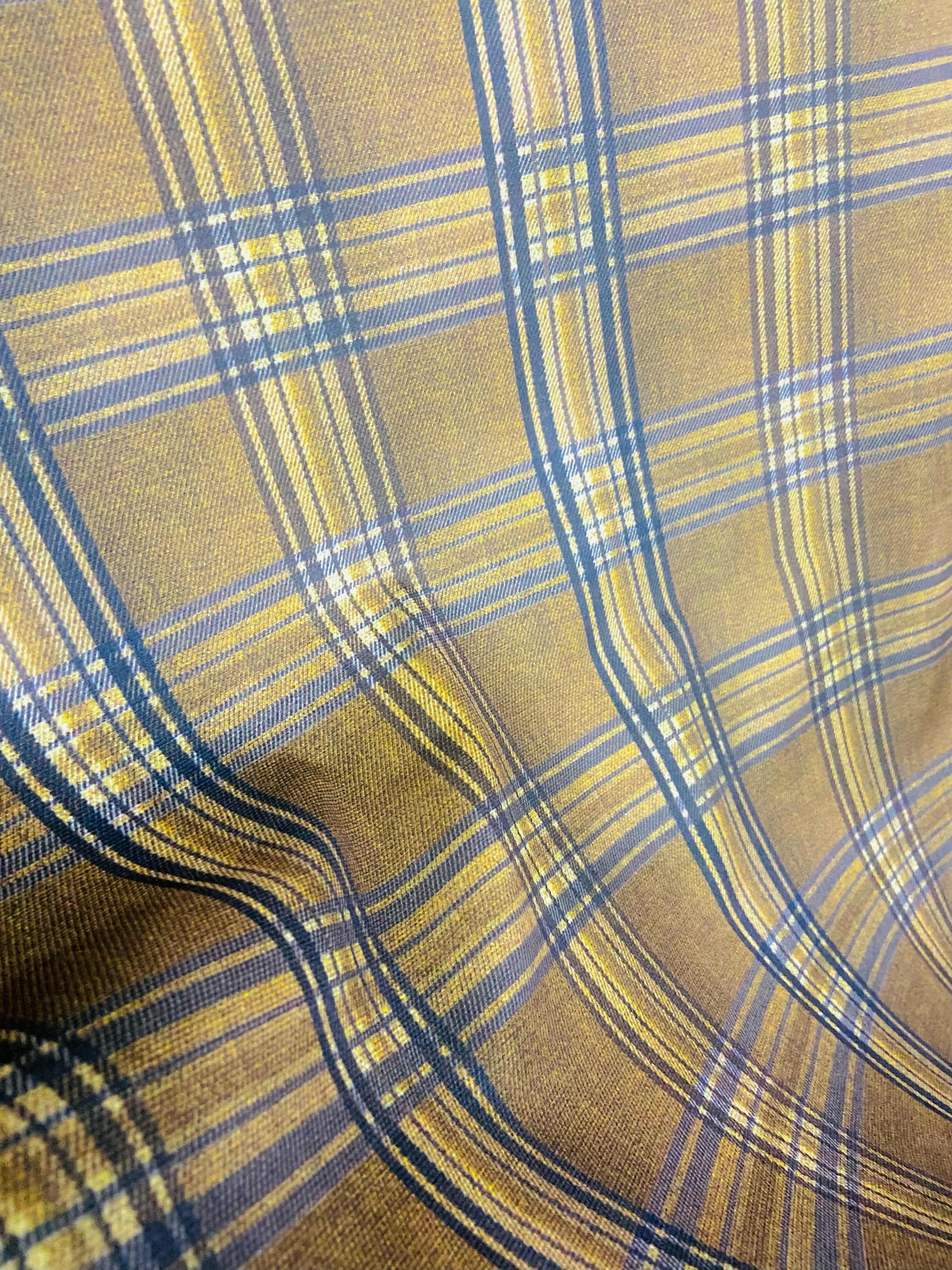 Velvet in Tartan Plaid  Upholstery & Sofa