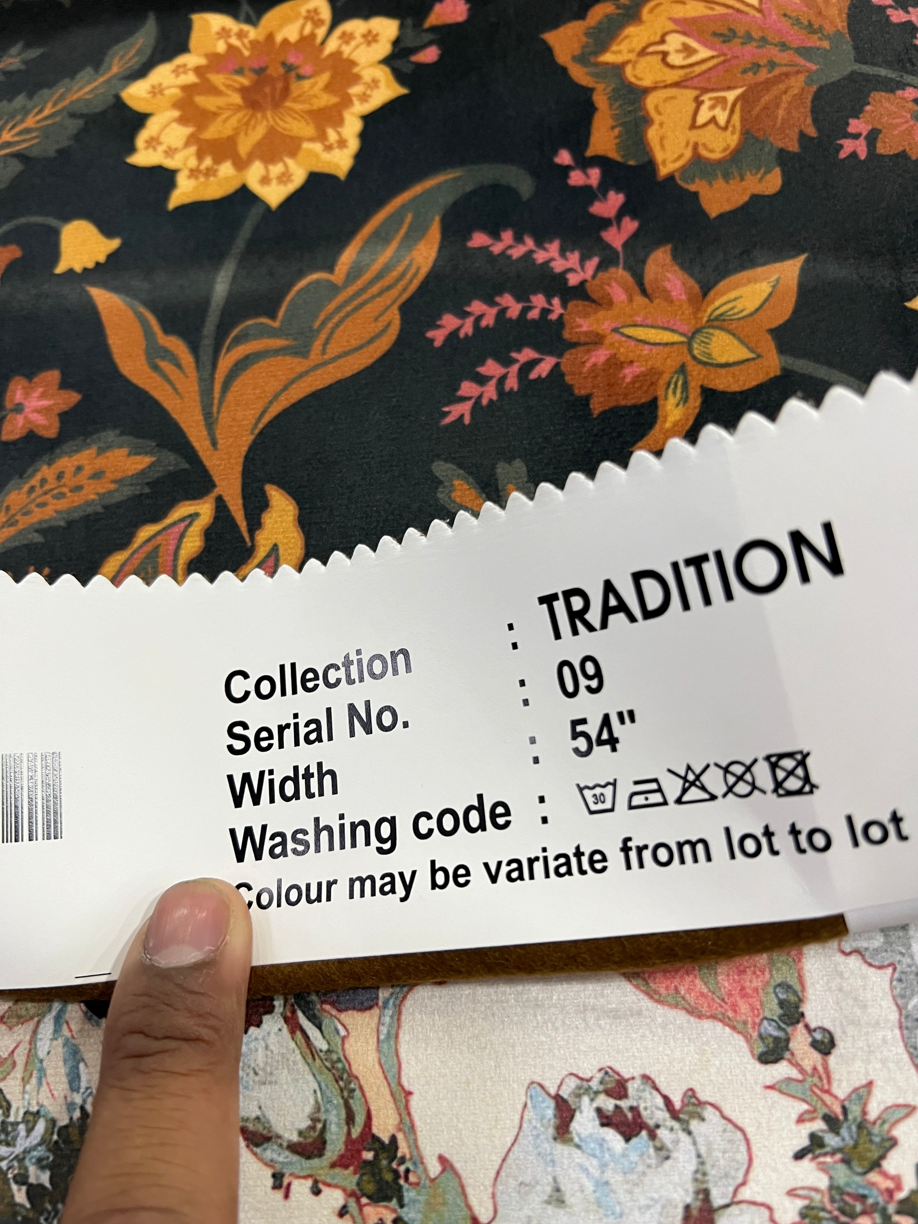 Velvet in Vintage Floral -  Window Treatments (Royal Garden)