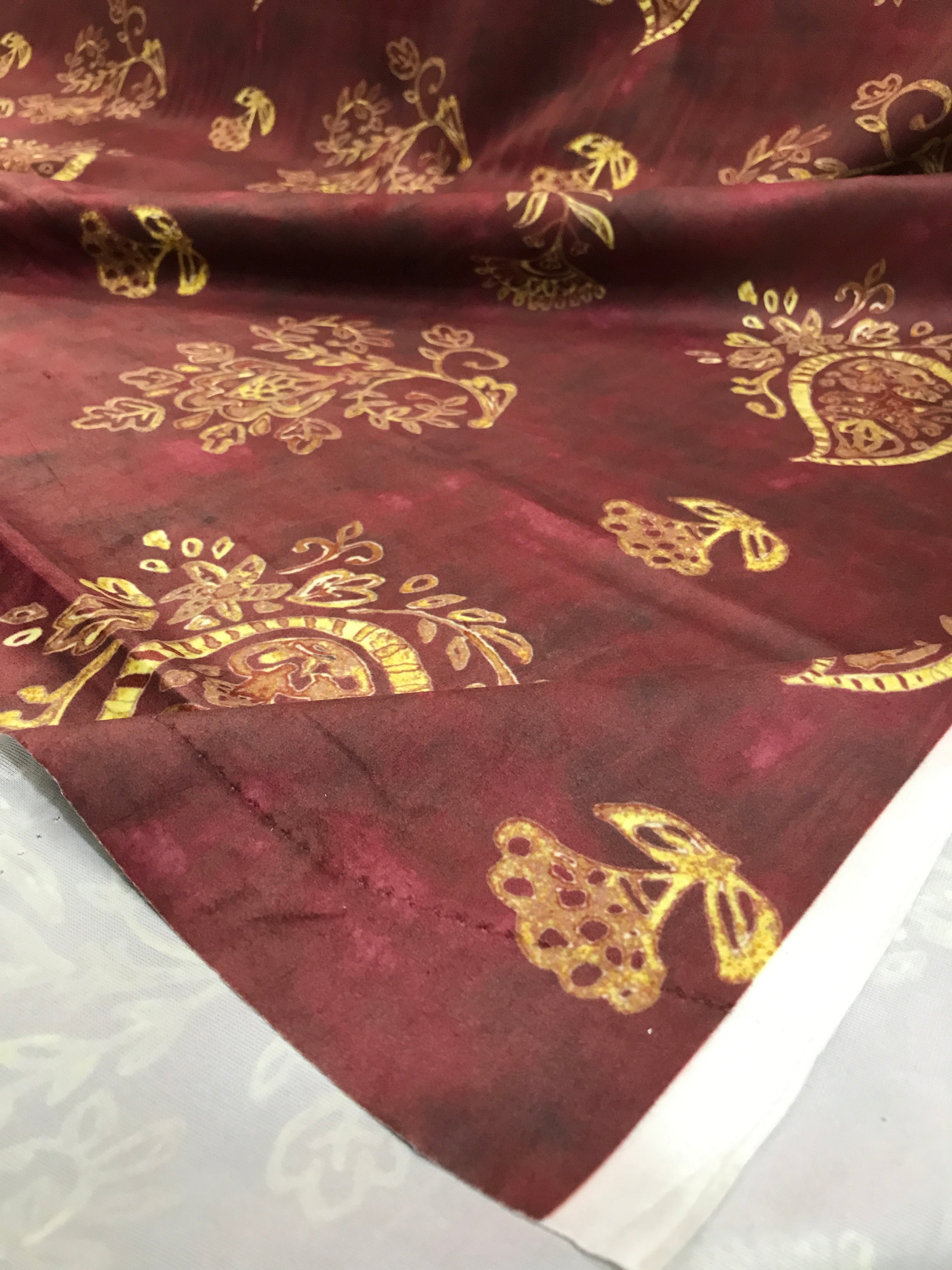 Velvet in Paisley Curtains, Chair Covers & Table Runners