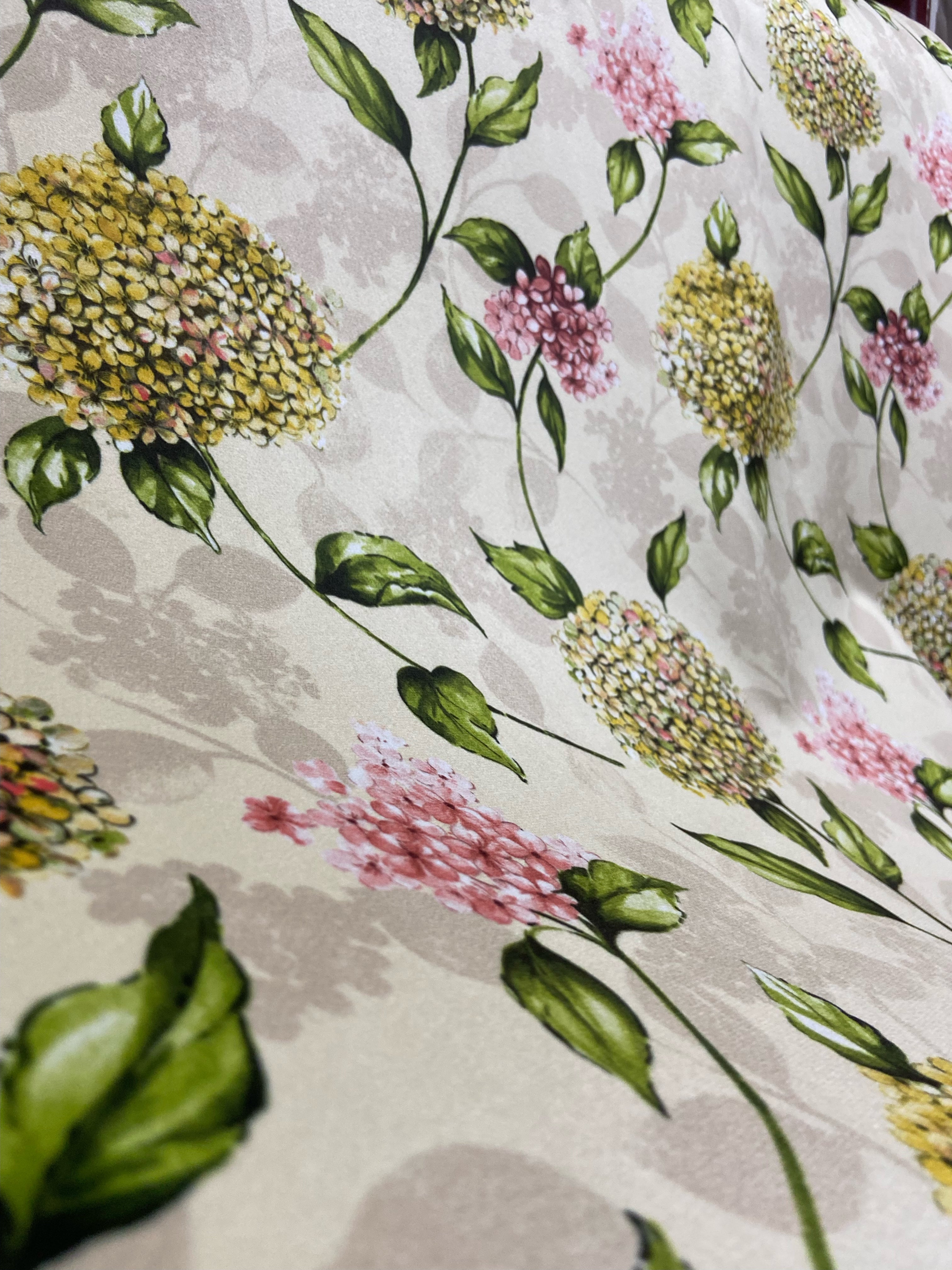 Velvet in Floral Upholstery & Curtains