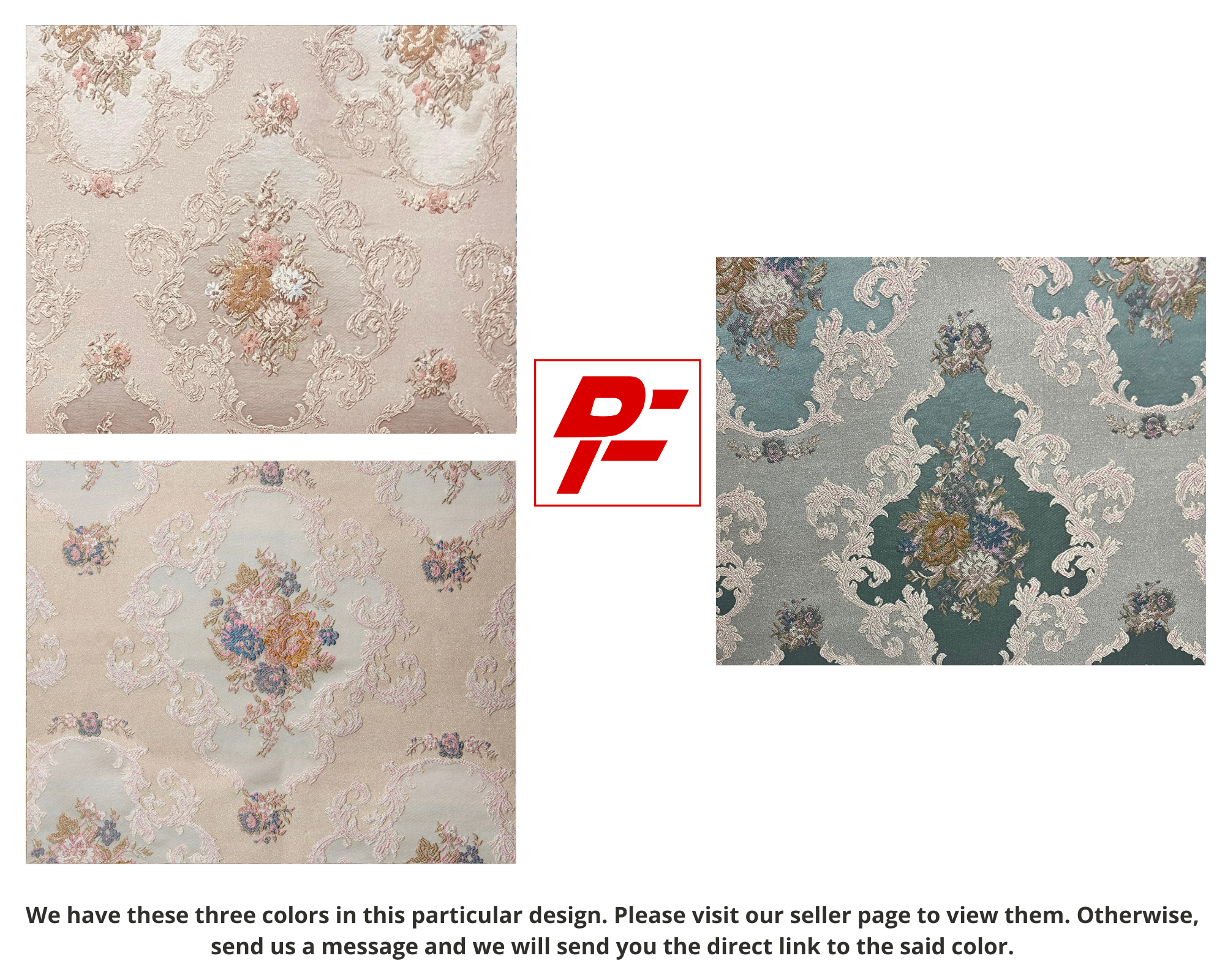 Jacquard in Victorian Floral Damask (Rococo Bloom)
