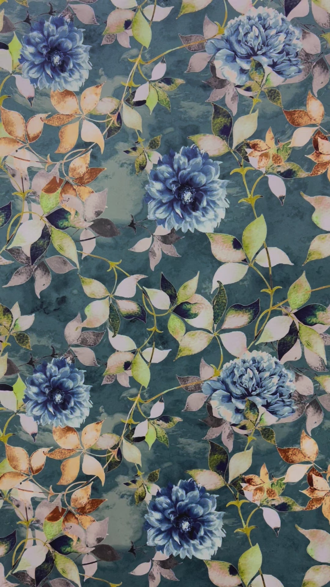 Velvet in Floral – Ideal for Sofa Upholstery & Cushion Covers (Botanic Luxe)