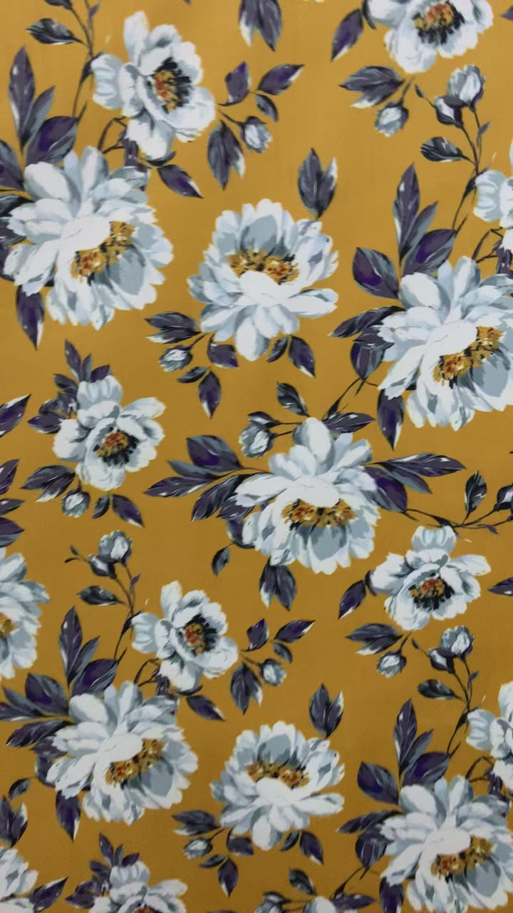 Velvet in Floral  Elegant Upholstery