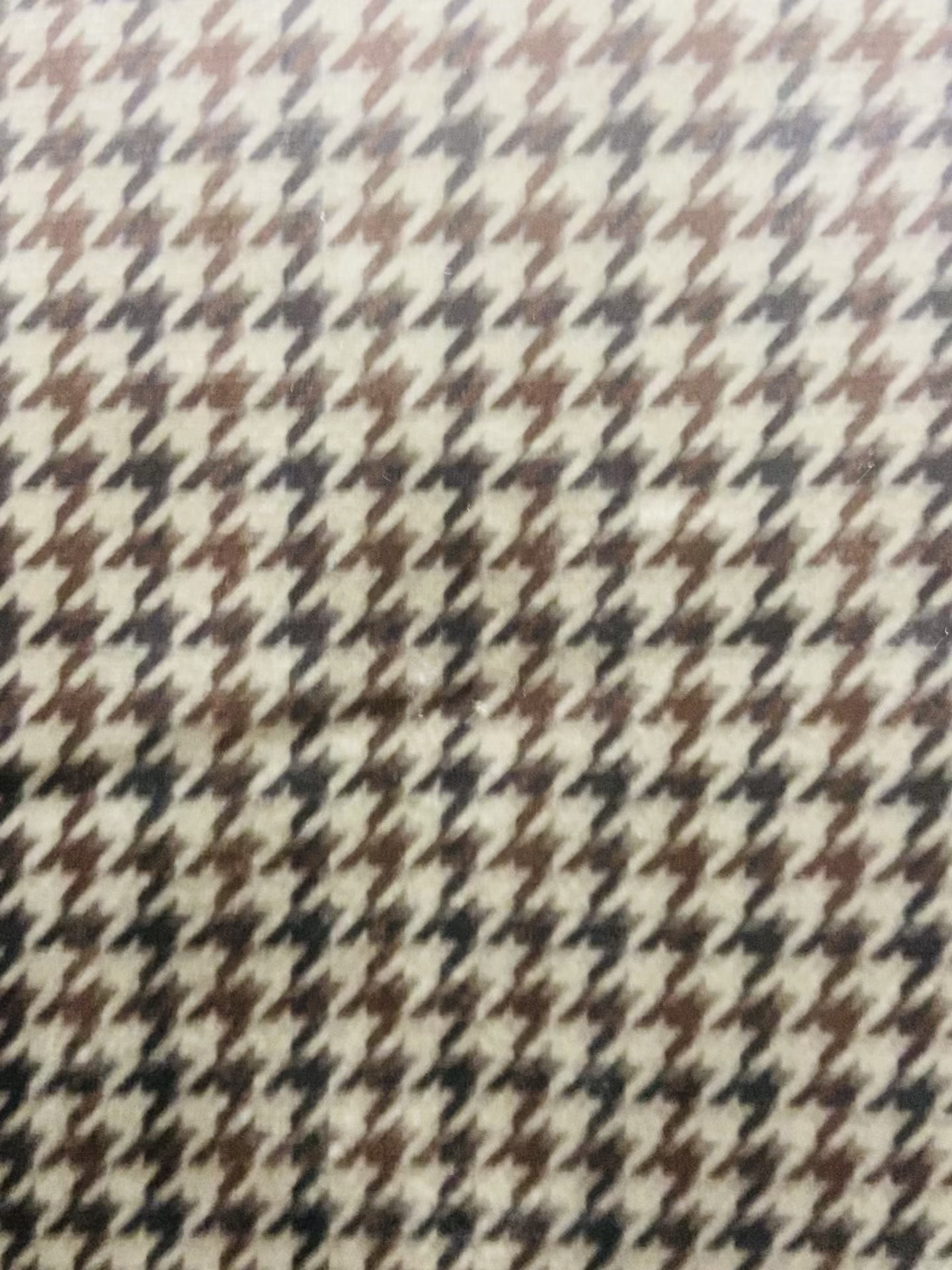Velvet in Houndstooth Upholstery