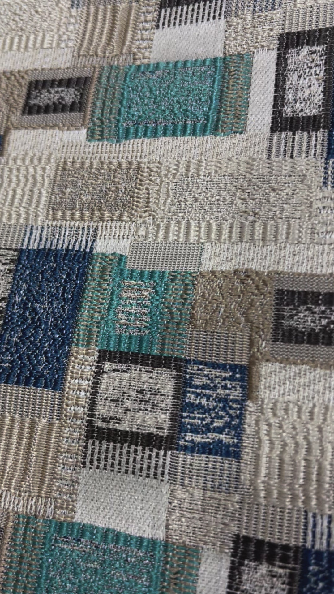 Jacquard Brocade in Abstract Rug – Ideal for Upholstery (Antique Charm)