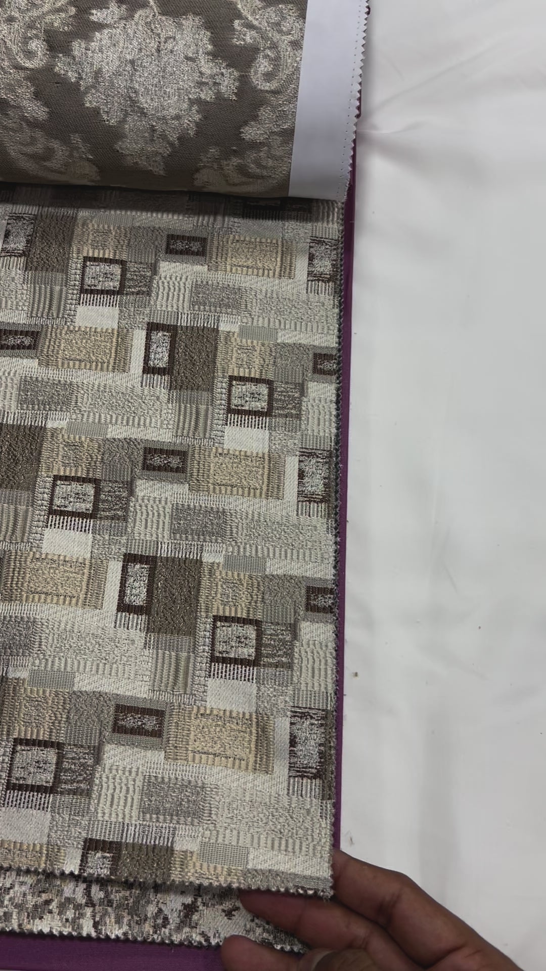 Jacquard Brocade in Abstract Rug – Ideal for Upholstery (Antique Charm)