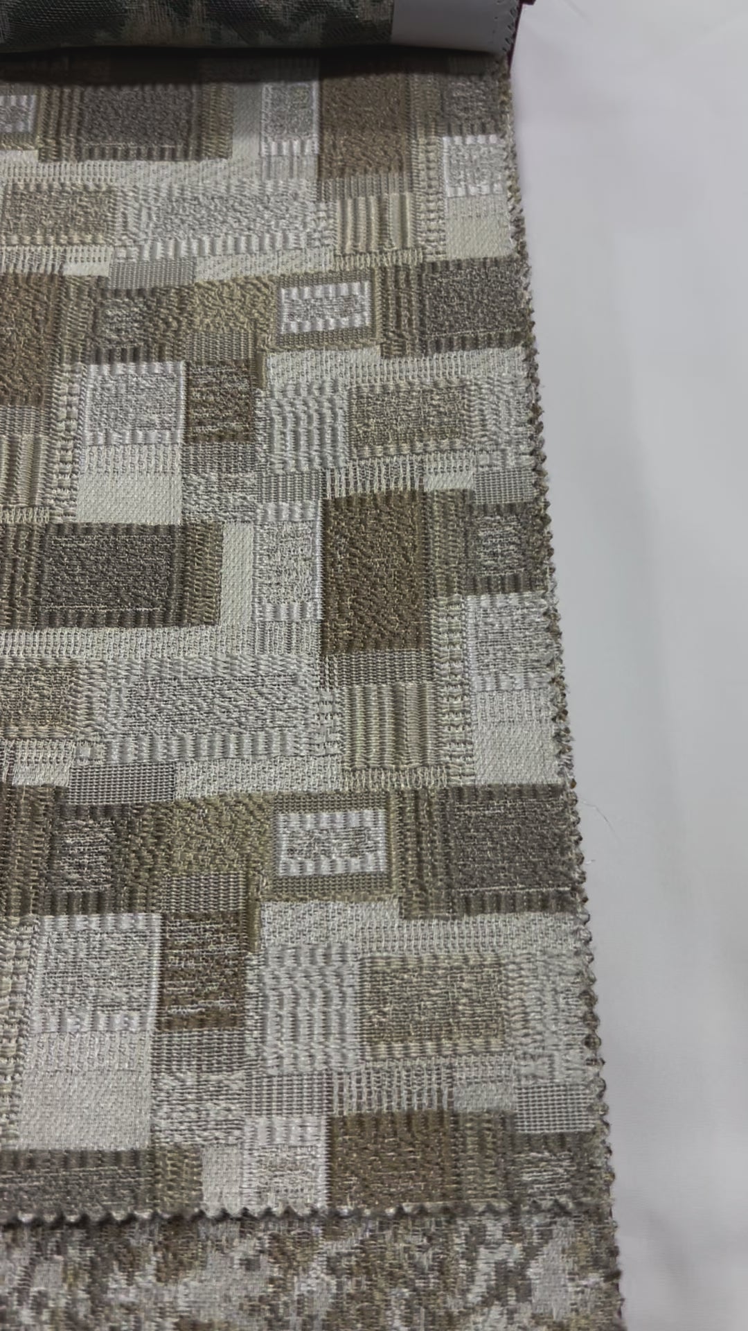 Jacquard Brocade in Abstract Rug – Ideal for Upholstery (Antique Charm)