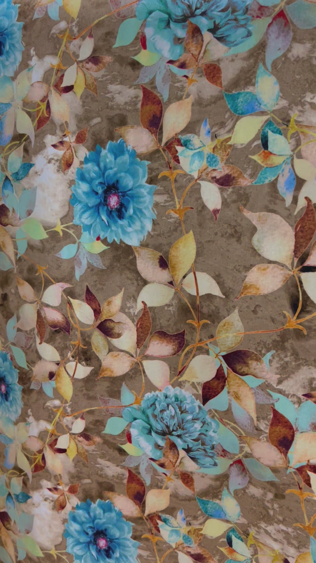 Velvet in Floral – Ideal for Sofa Upholstery & Cushion Covers (Botanic Luxe)