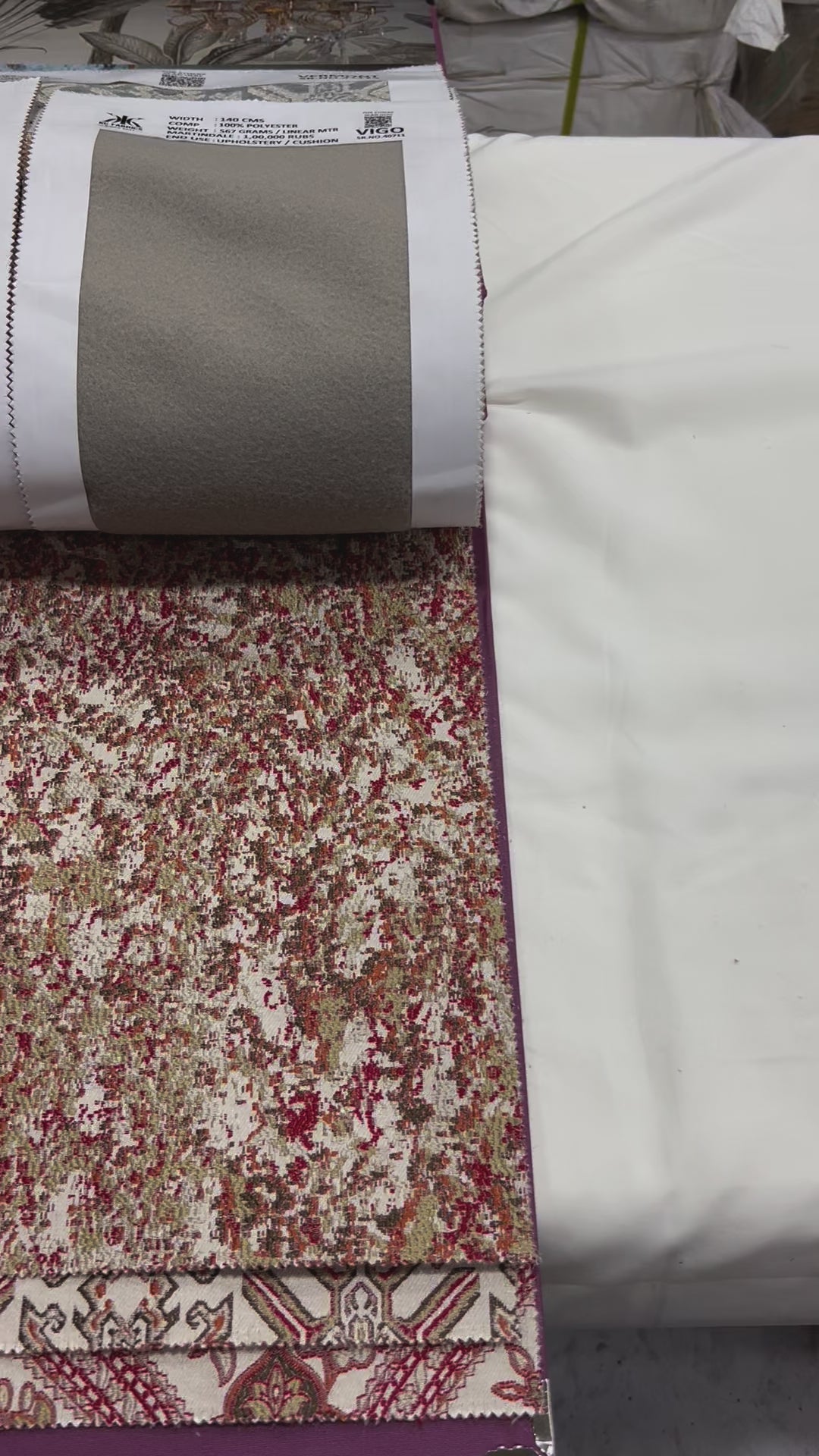 Jacquard Brocade in Abstract – Ideal for Upholstery & Curtains (Vintage Weave)