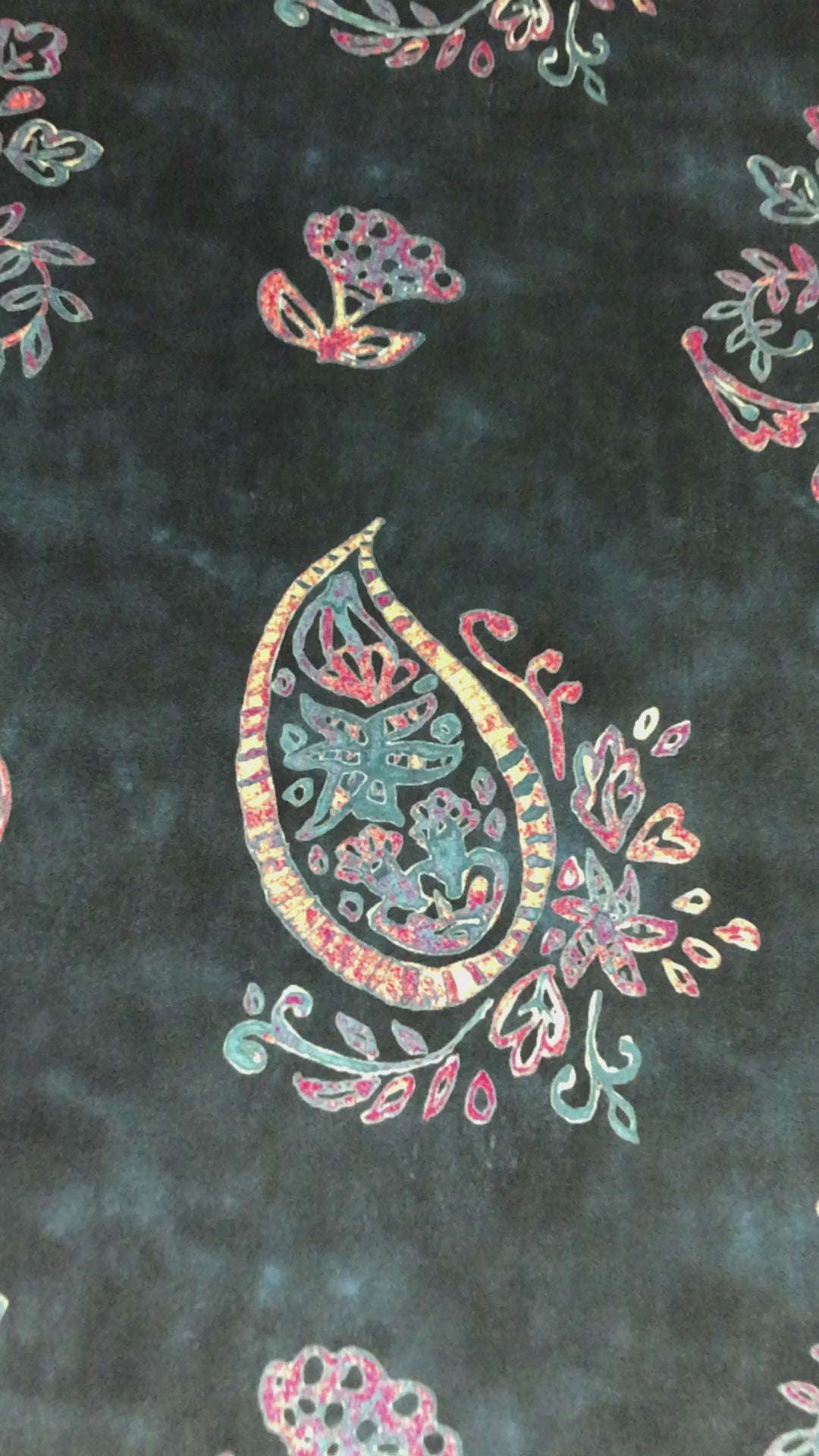 Velvet in Paisley Curtains, Chair Covers & Table Runners