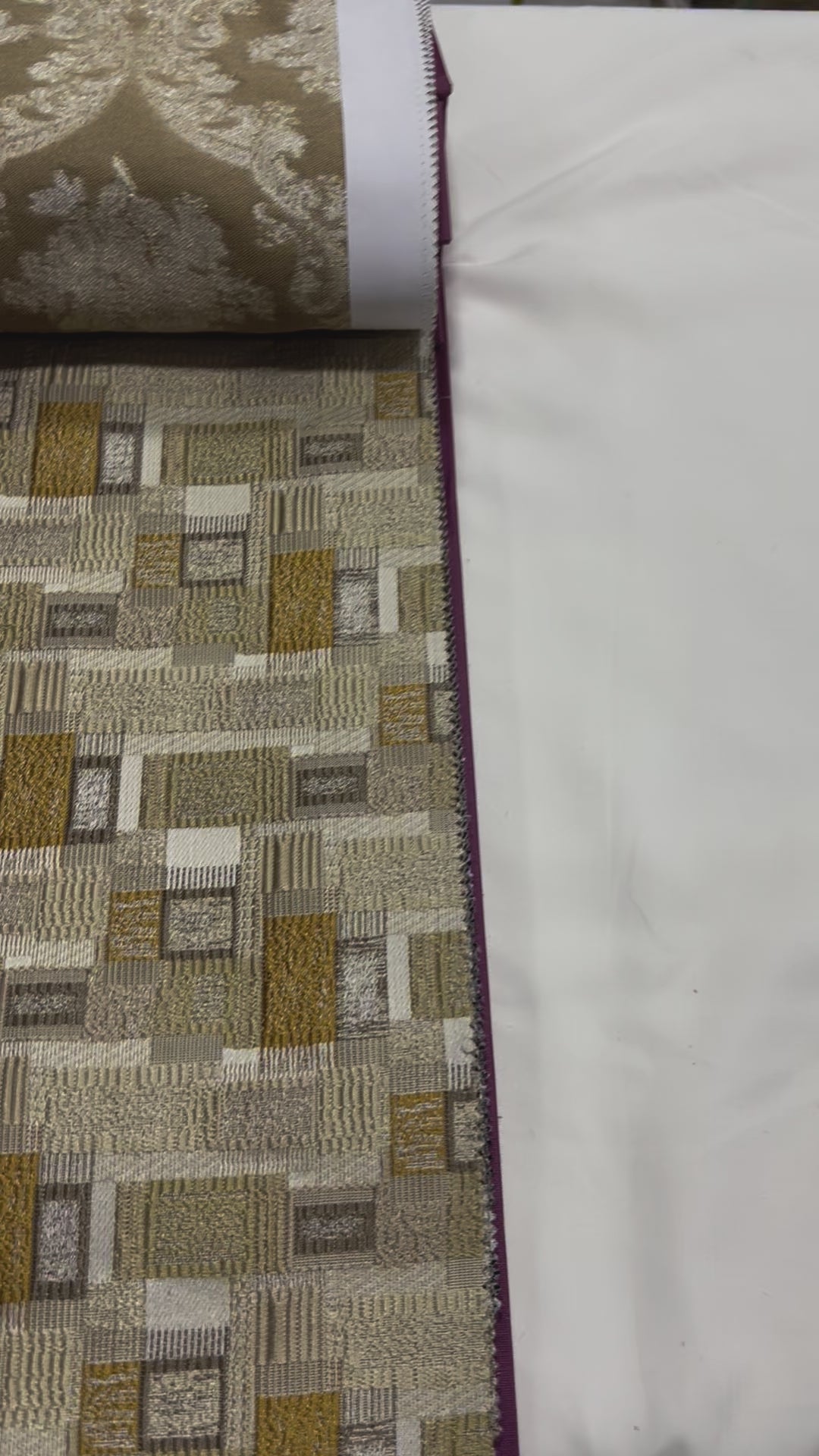 Jacquard Brocade in Abstract Rug – Ideal for Upholstery (Antique Charm)