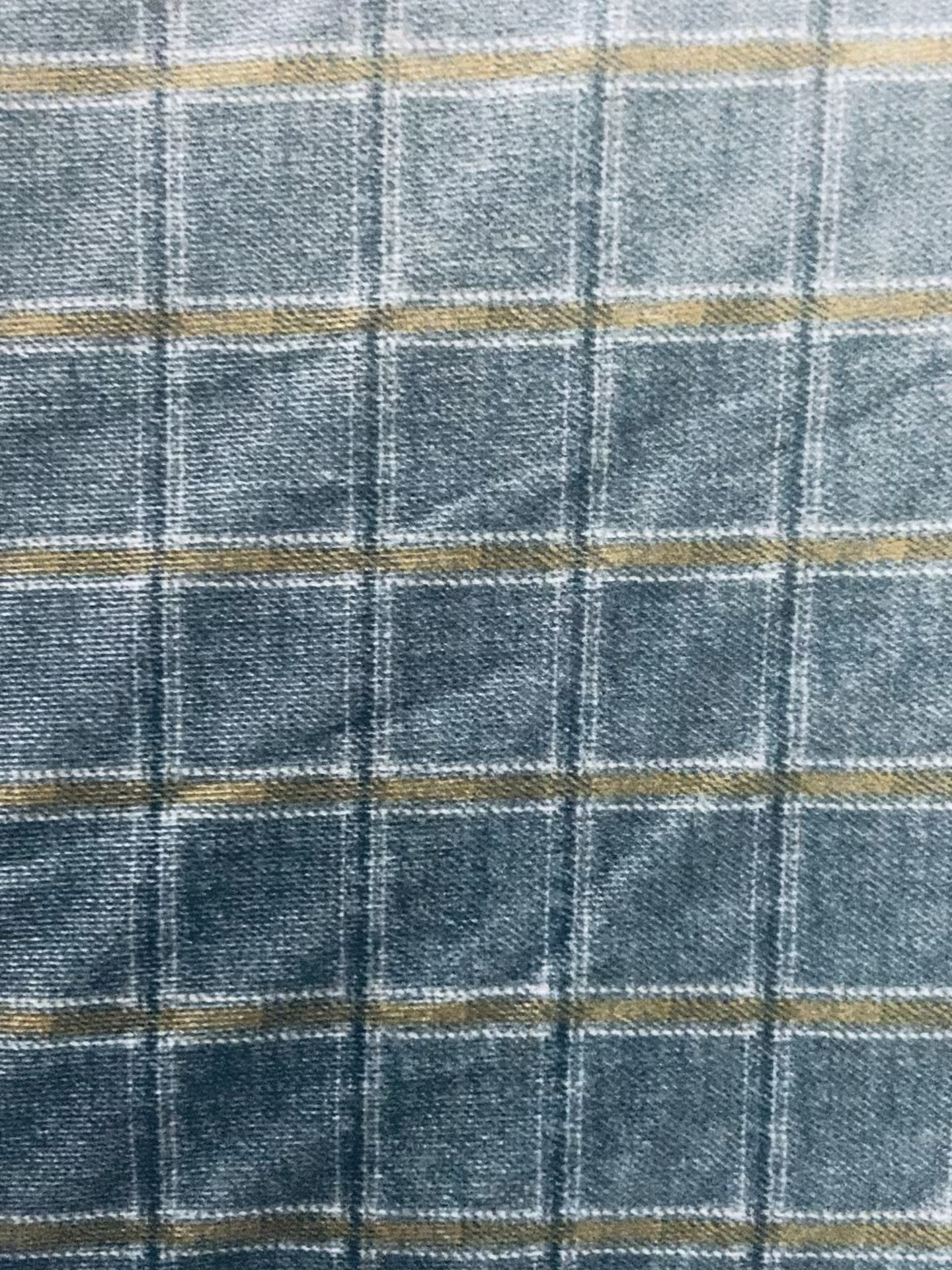 Velvet in Tattersall Plaid  Sofa Upholstery & Cushions