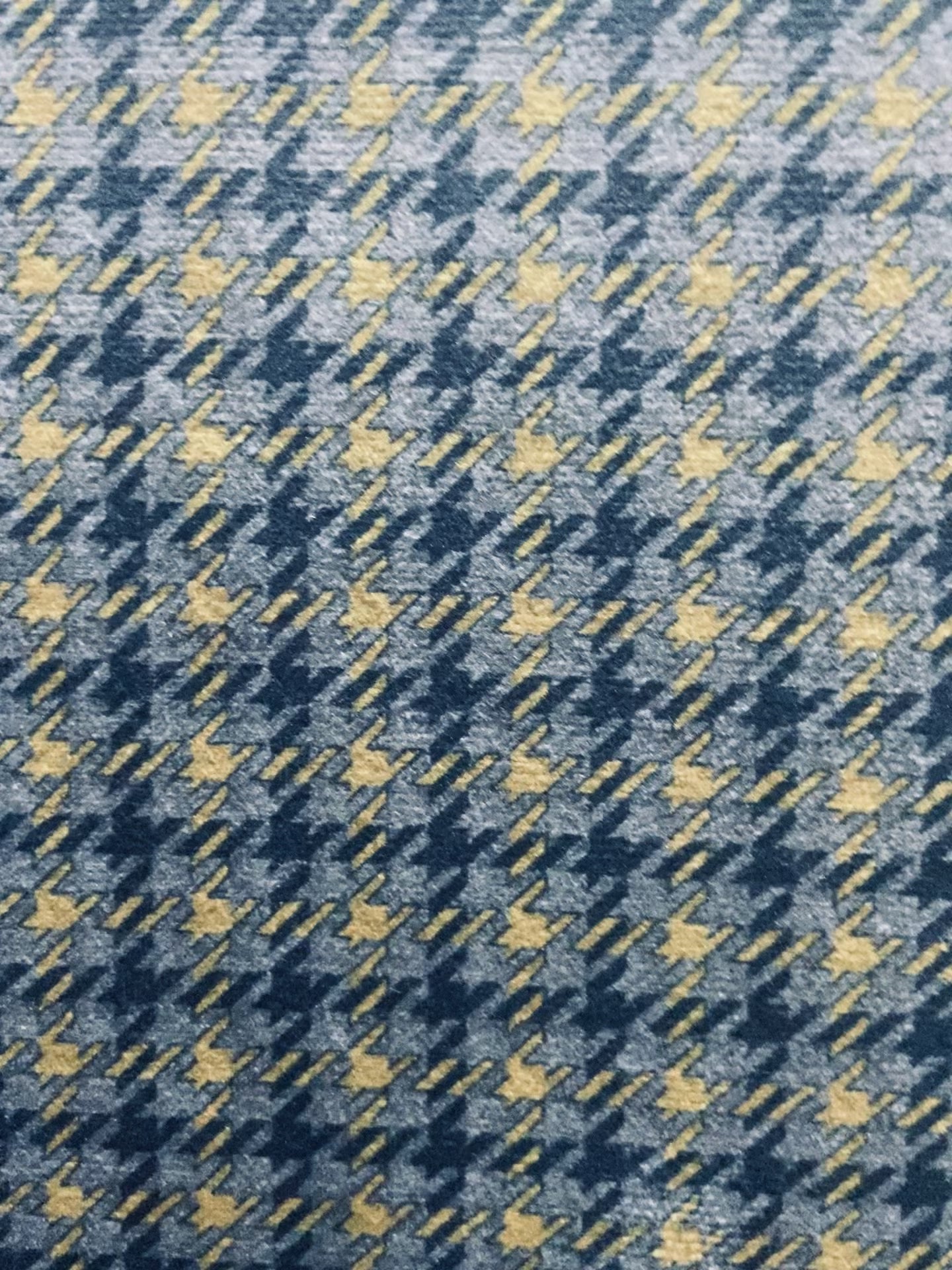 Velvet in Houndstooth Upholstery