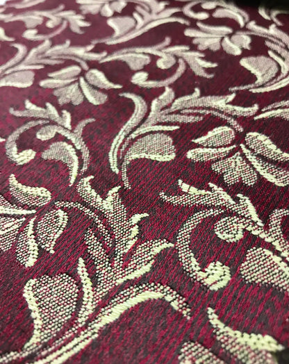 Jacquard in Floral Vine – Ideal for Upholstery & Chairs (Vintage Bloom)