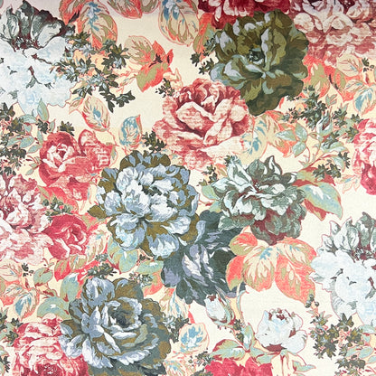 Velvet in Vintage French Floral –  Upholstery & Drapery (Paris Bloom)