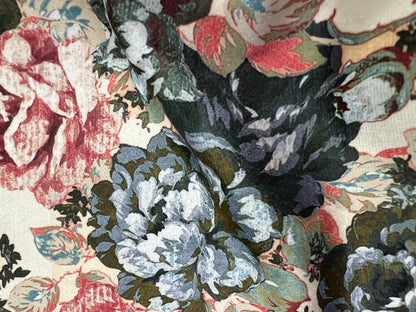 Velvet in Vintage French Floral –  Upholstery & Drapery (Paris Bloom)