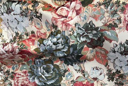 Velvet in Vintage French Floral –  Upholstery & Drapery (Paris Bloom)