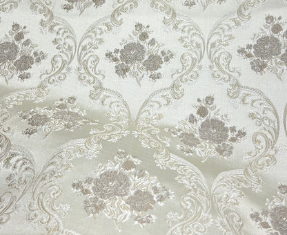 Jacquard Brocade in Damask  – Ideal for Upholstery & Drapes (Victorian Grace)