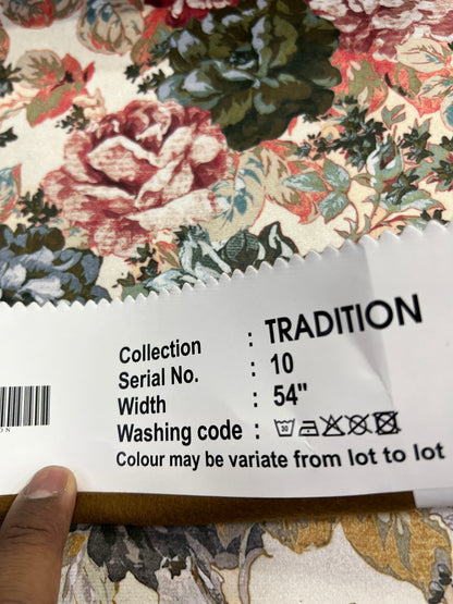 Velvet in Vintage French Floral –  Upholstery & Drapery (Paris Bloom)