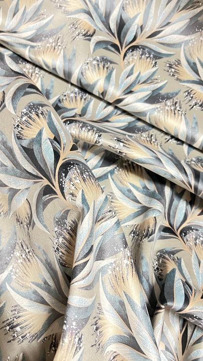 Velvet in Floral – Ideal for Sofa Upholstery & Cushion Covers (Elegant Bloom)