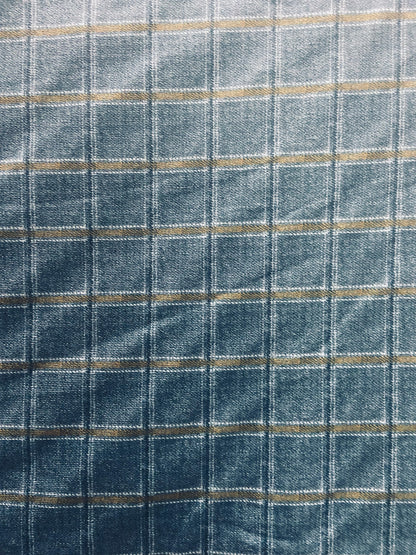 Velvet in Tattersall Plaid  Sofa Upholstery & Cushions