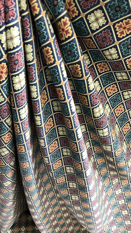 Velvet in Abstract Diamond – Ideal for Sofa, Cushion & Chair Covers (Artisan Luxe)
