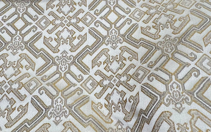 Jacquard Brocade in Roman Mosaic  – Ideal for Dining Chairs & Drapery (Antique Luxe)