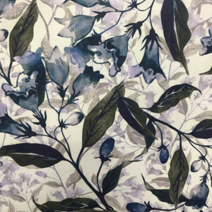 Velvet in Floral Ideal for Sofa, Curtains & Cushions