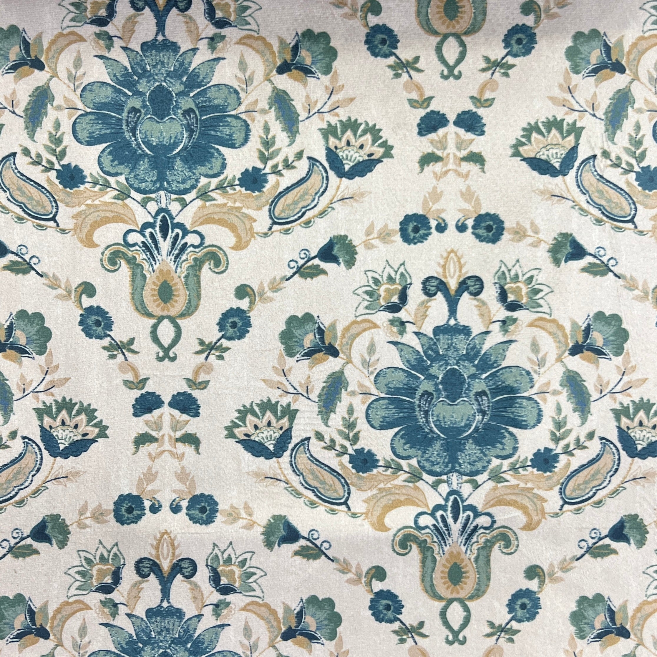 Velvet in Vintage Rose Tree Damask - Window Treatments (Rococo Bloom)