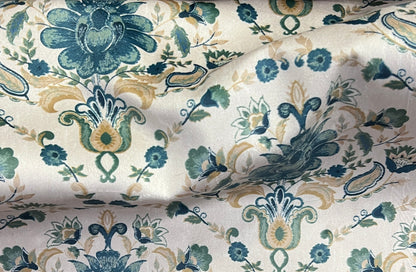 Velvet in Vintage Rose Tree Damask - Window Treatments (Rococo Bloom)