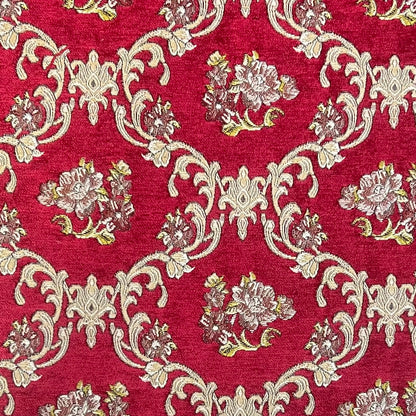 Chenille Jacquard in Vintage Damask –  Upholstery and Crafts (Regal Weave)
