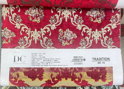 Chenille Jacquard in Vintage Damask –  Upholstery and Crafts (Regal Weave)